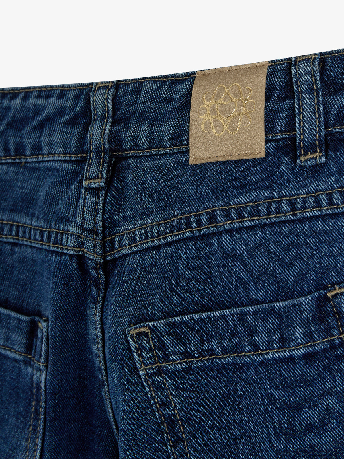 Jeans med brede ben - Kids - Dark Blue Denim