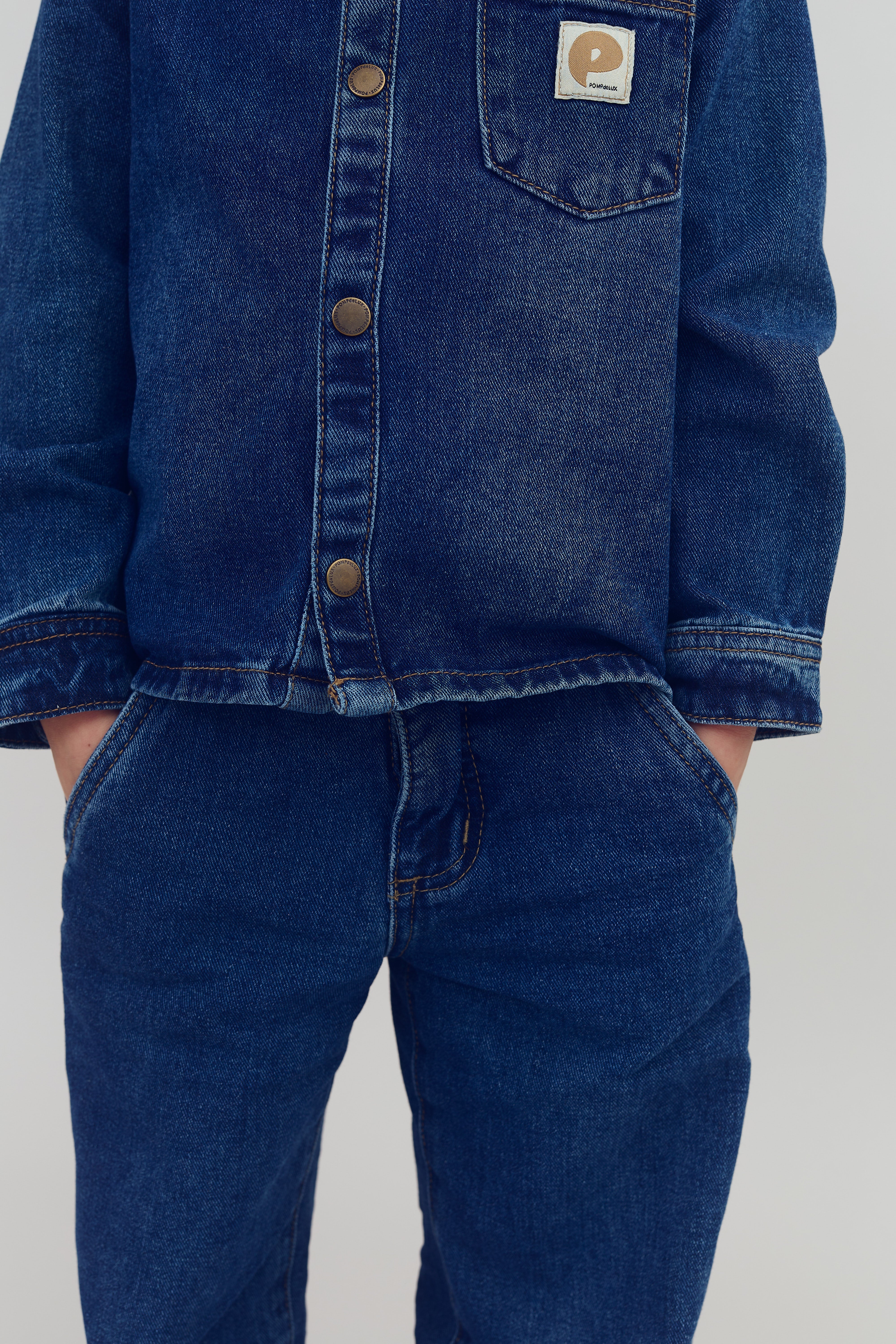 Jeans afslappet - Kids - Dark Blue Denim