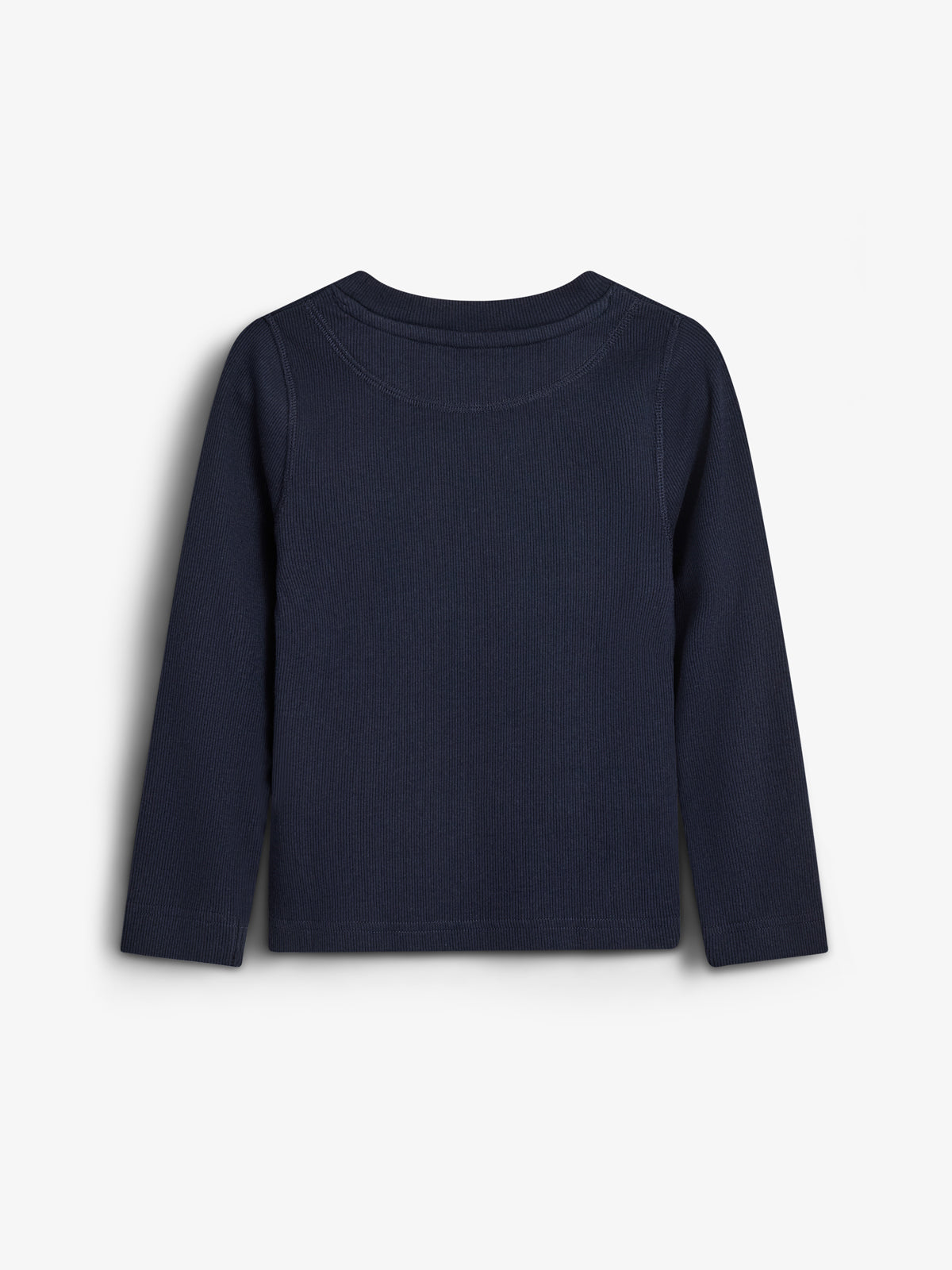 Langærmet Basic Rib T-shirt - Kids - Navy