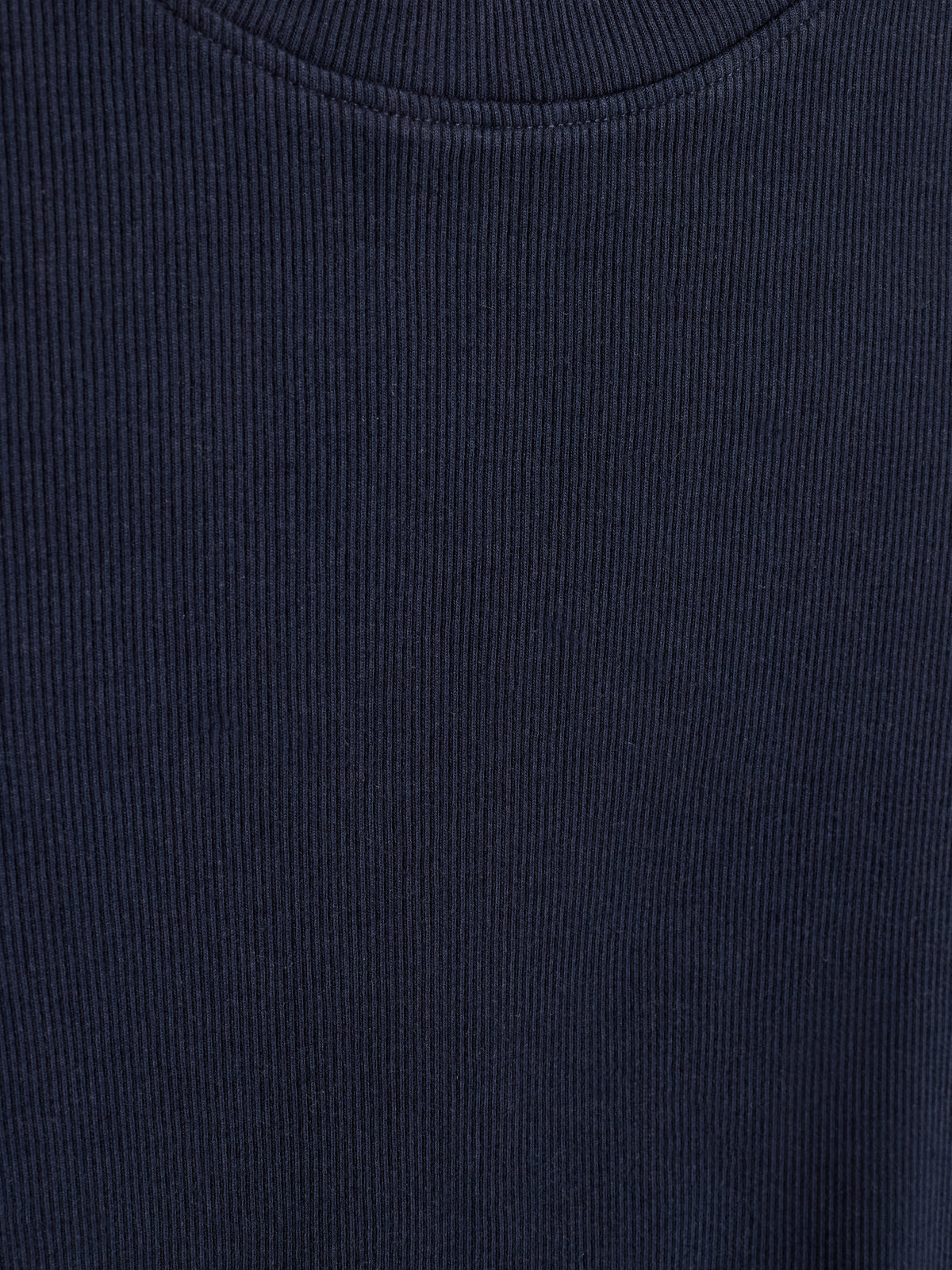 Langærmet Basic Rib T-shirt - Kids - Navy