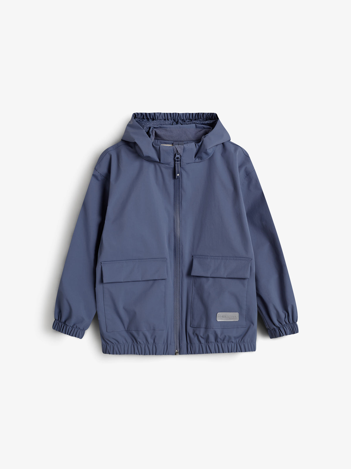 Regnjakke med påsyet lomme - Kids - Vintage Blue