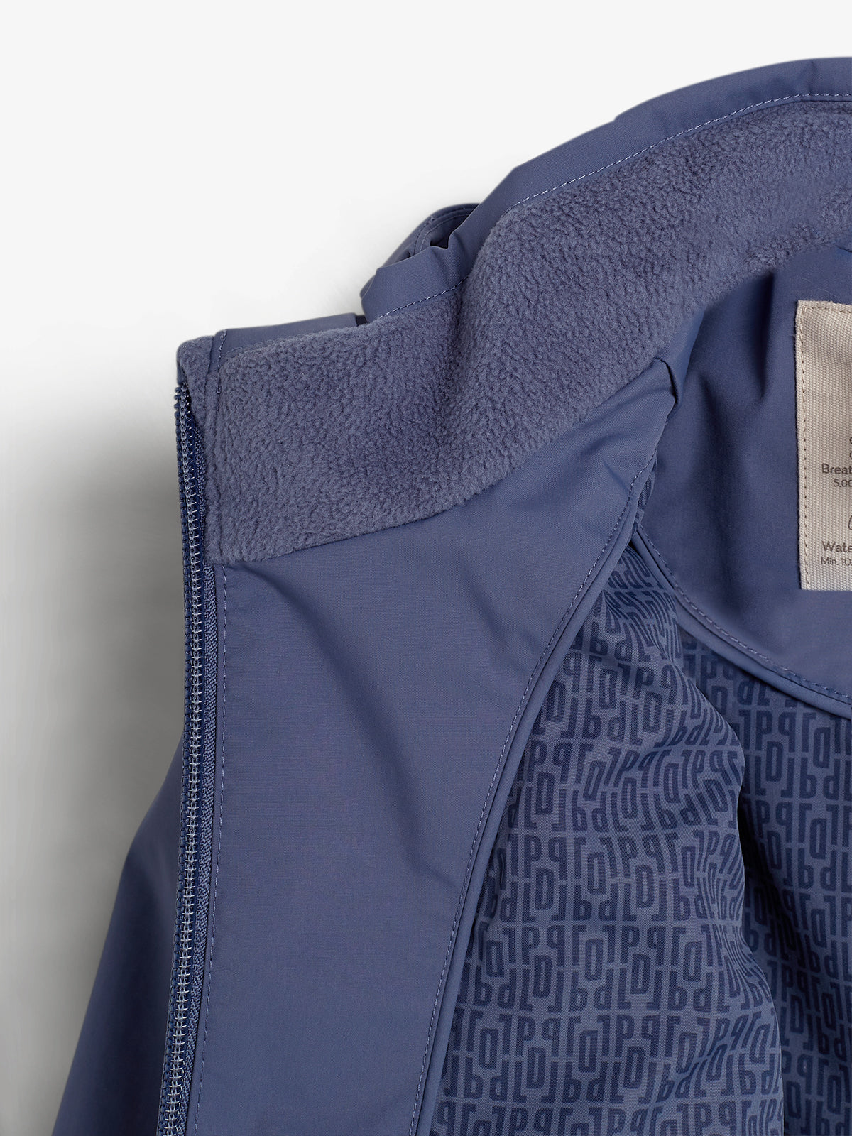 Regnjakke med påsyet lomme - Kids - Vintage Blue