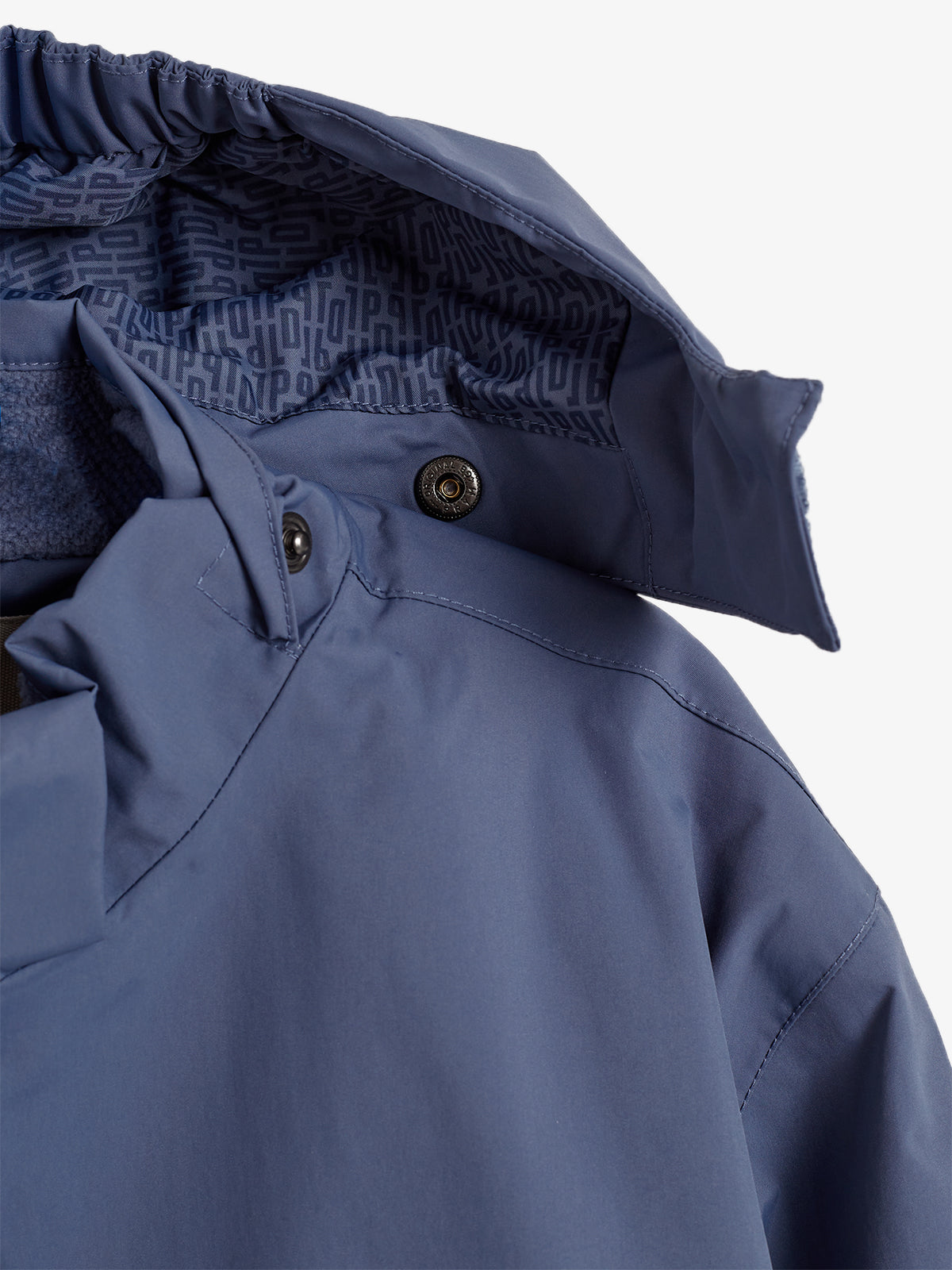 Regnjakke med påsyet lomme - Kids - Vintage Blue