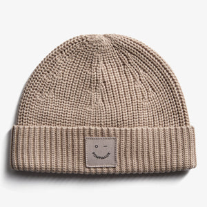 Ribbet strikhue - Kids - Beige