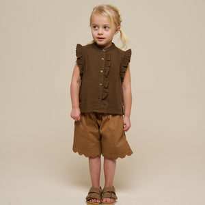Poplinshorts med muslingekant - Kids - Coconut | 101044 Joy