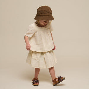 Nederdel i musselin - Kids - Off White | 100936 Jasmine