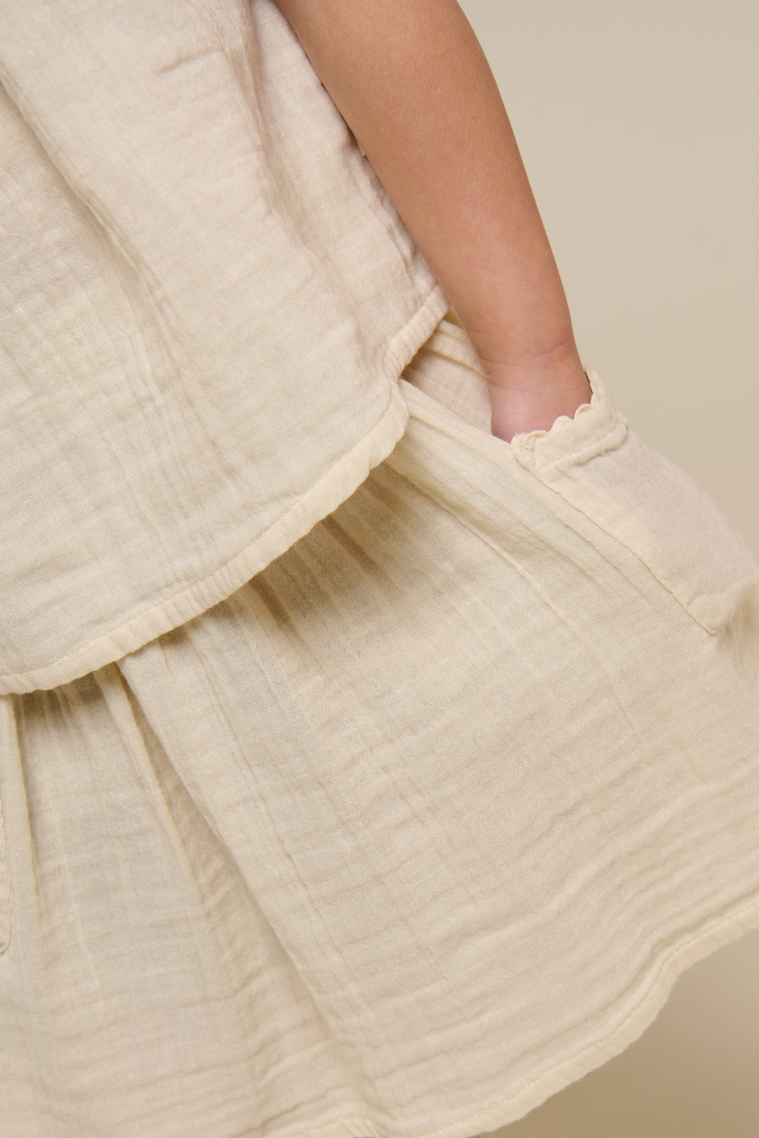 Nederdel i musselin - Tween - Off White | 100937 Jasmine
