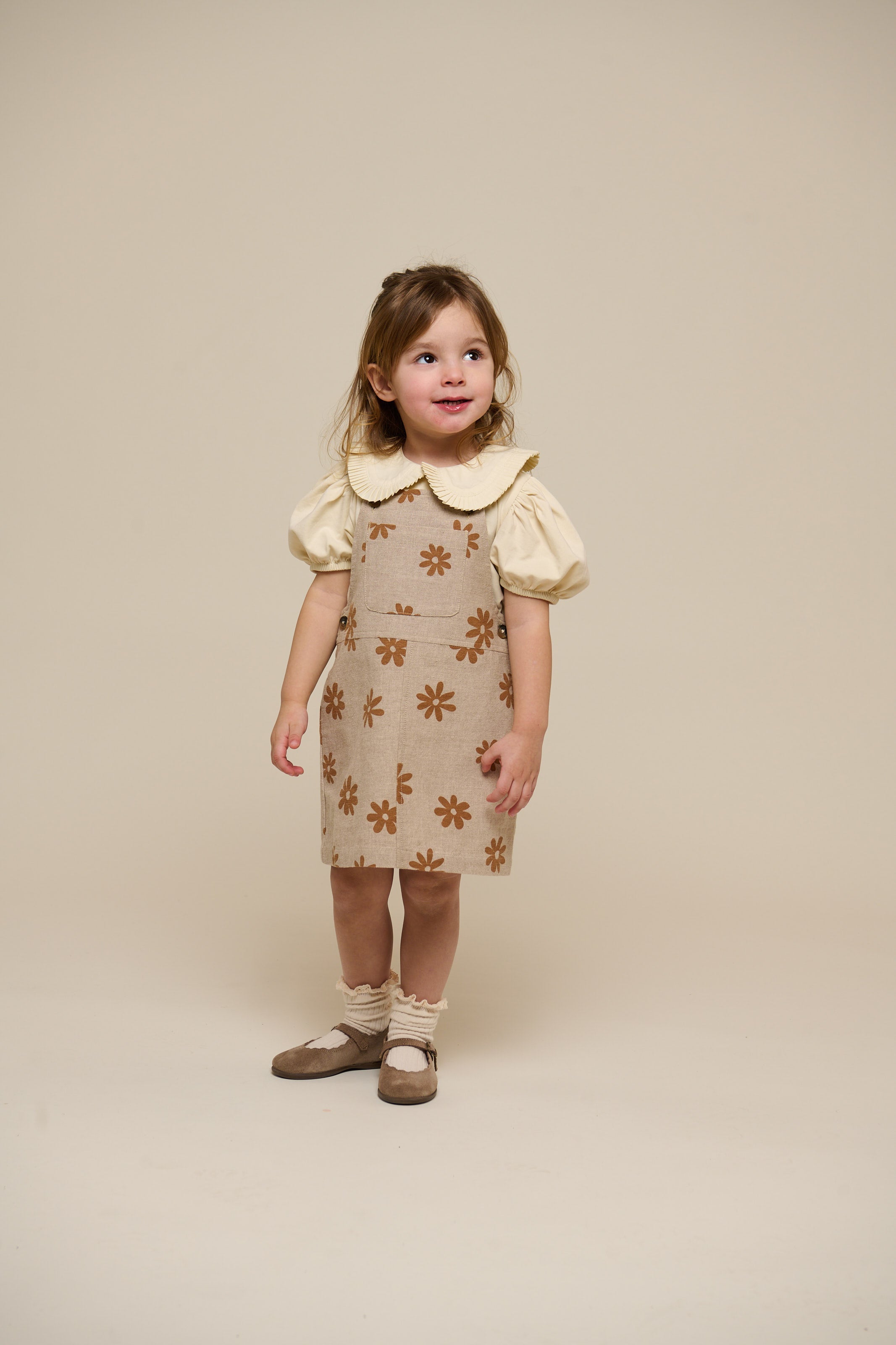 Printet bomuldsspencer - Kids - Sand | 101209 Molly