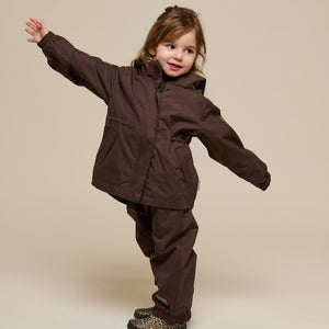 Skaljakke med snøre - Kids - Chocolate | 100497 Lucy