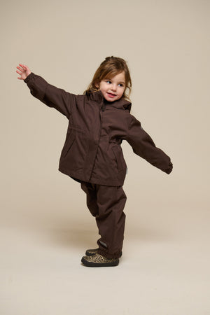 Skaljakke med snøre - Kids - Chocolate | 100497 Lucy
