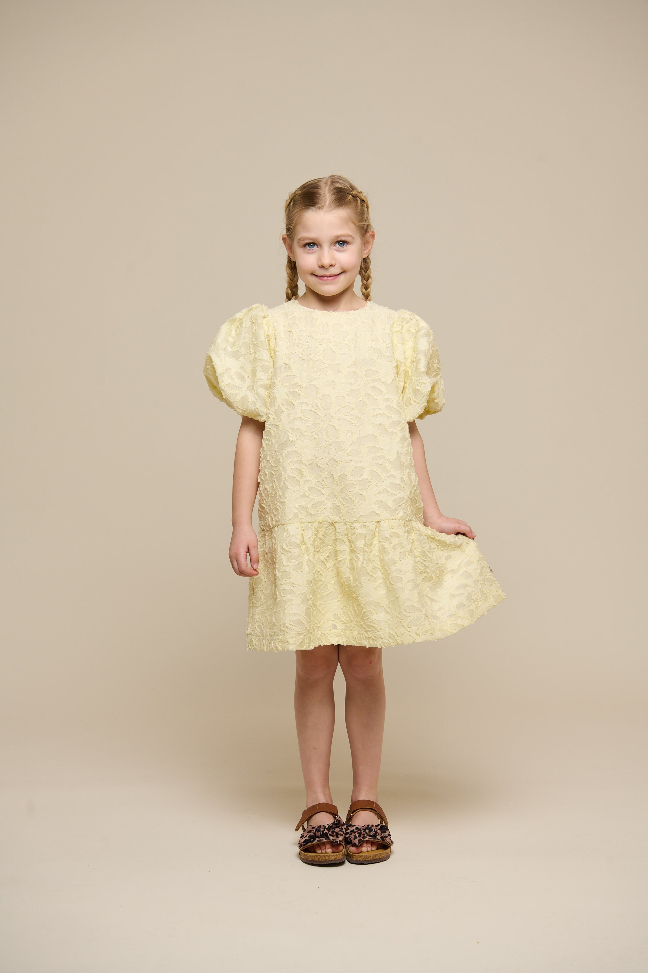 Jacquardkjole i bomuldsblanding - Tween - Sunlight | 100993 Giselle