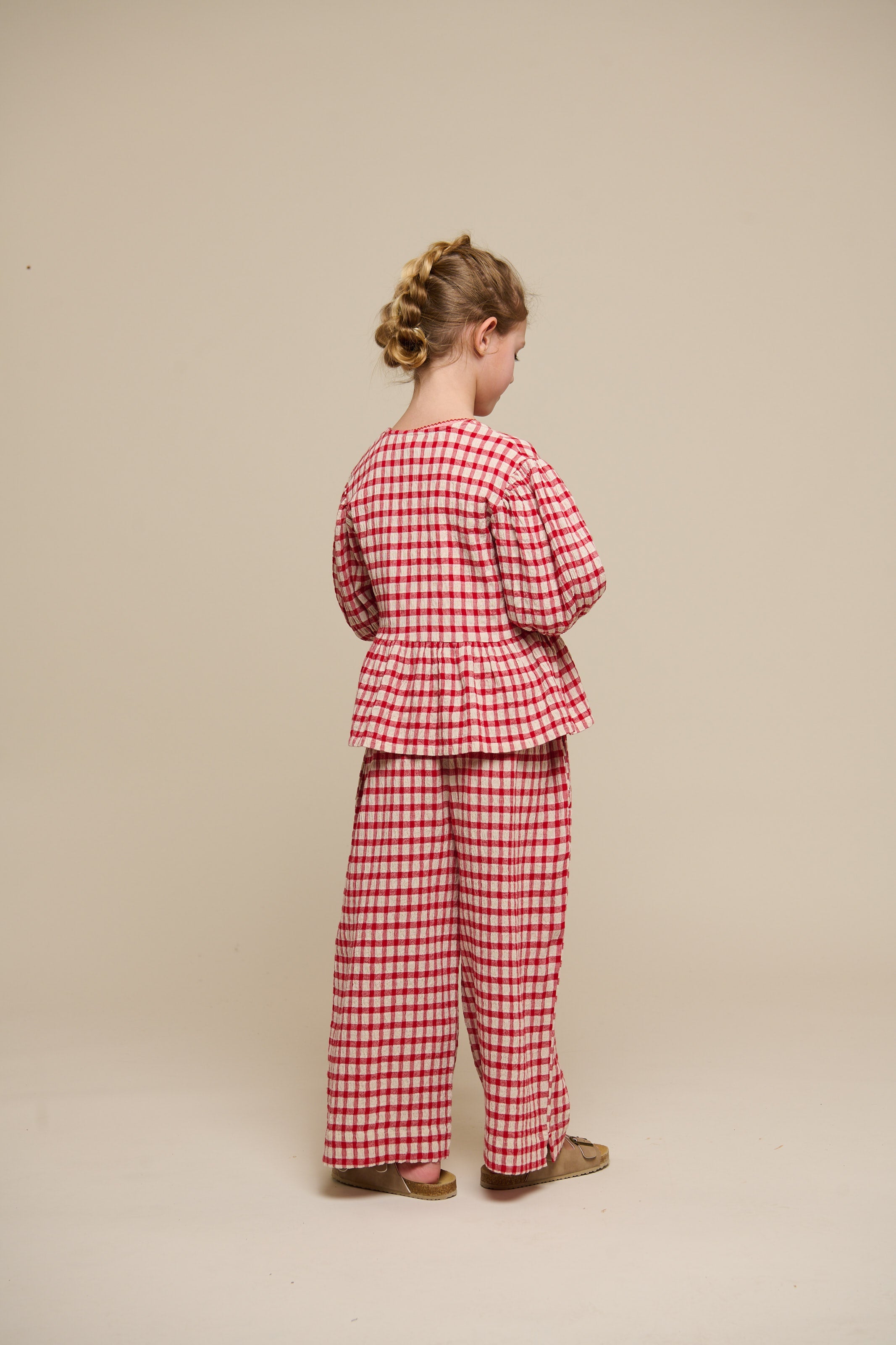 Ternet bomuldsbluse - Tween - Cherry Red | 100909 Bonnie