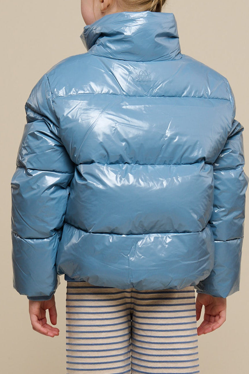 Shiny Pufferjakke - Tween - Blue | 100533 Violet