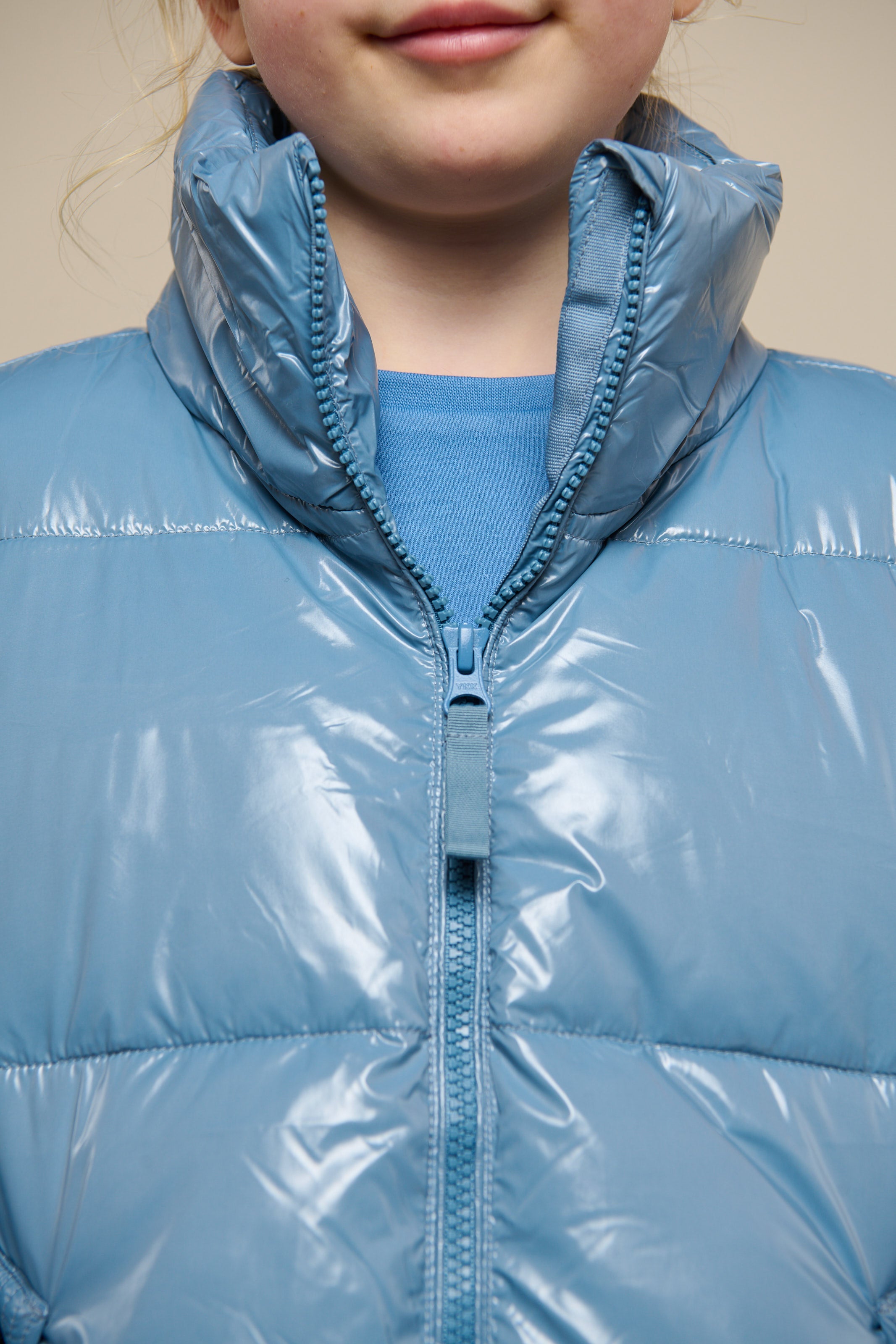 Shiny Pufferjakke - Tween - Blue | 100533 Violet