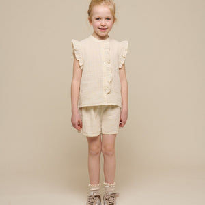 Shorts i musselin - Tween - Off White | 100925 Jasmine