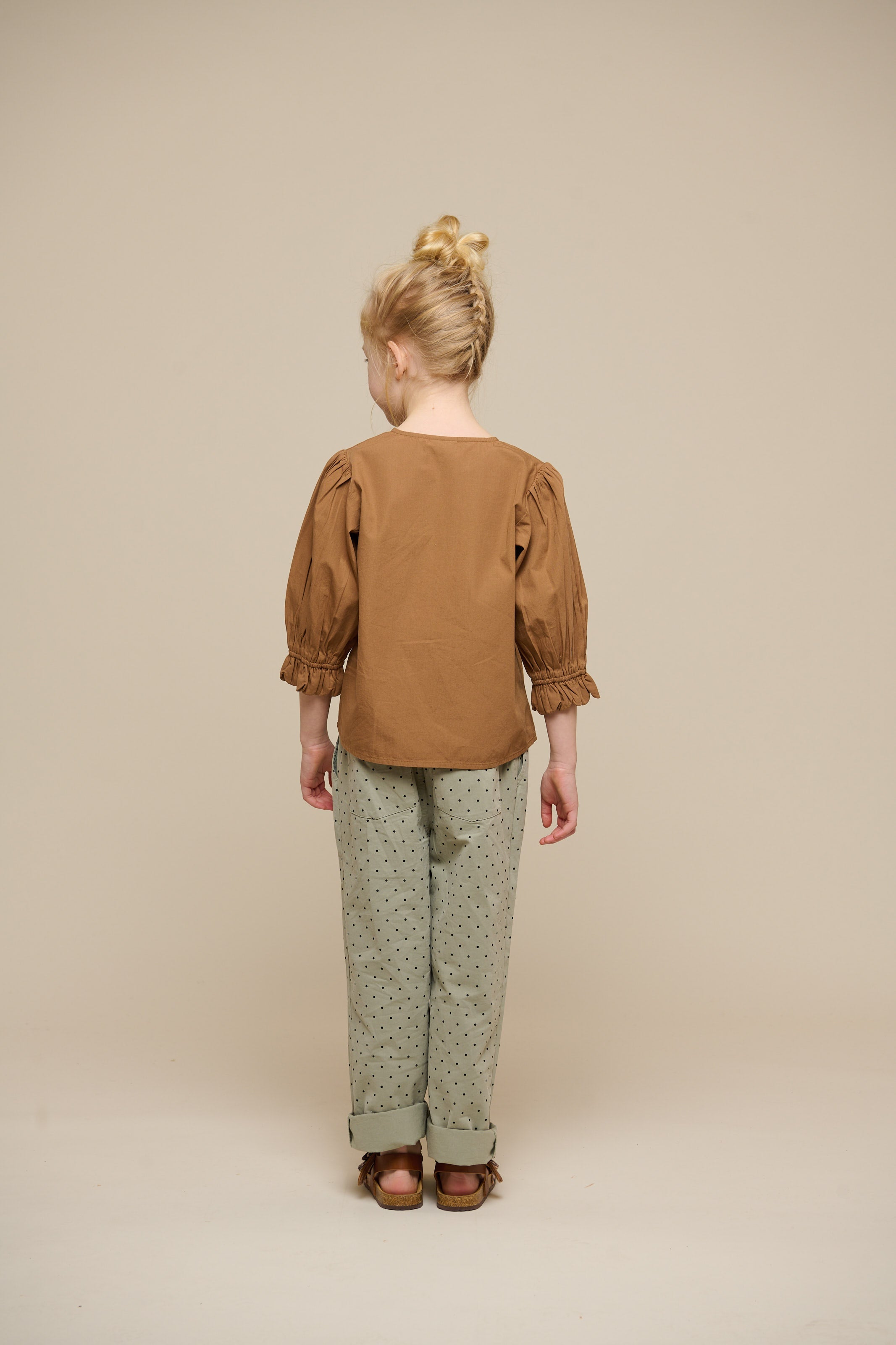 Poplinbluse med muslingekant - Tween - Coconut | 101077 Joy