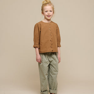Poplinbluse med muslingekant - Tween - Coconut | 101077 Joy