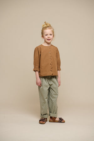 Poplinbluse med muslingekant - Tween - Coconut | 101077 Joy