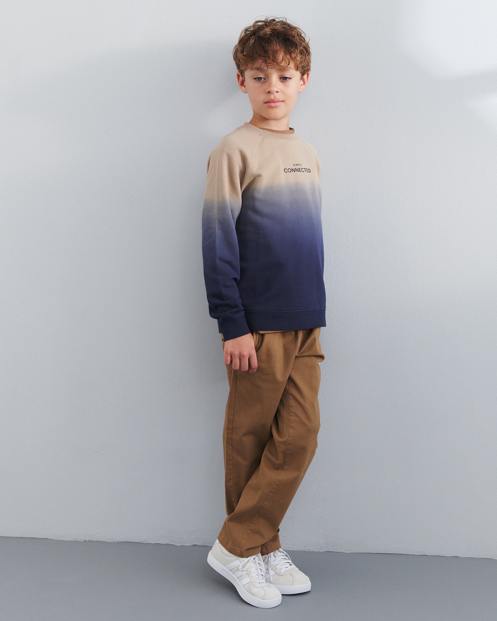 Relaxed pull-on-chinos - Tweens - Walnut