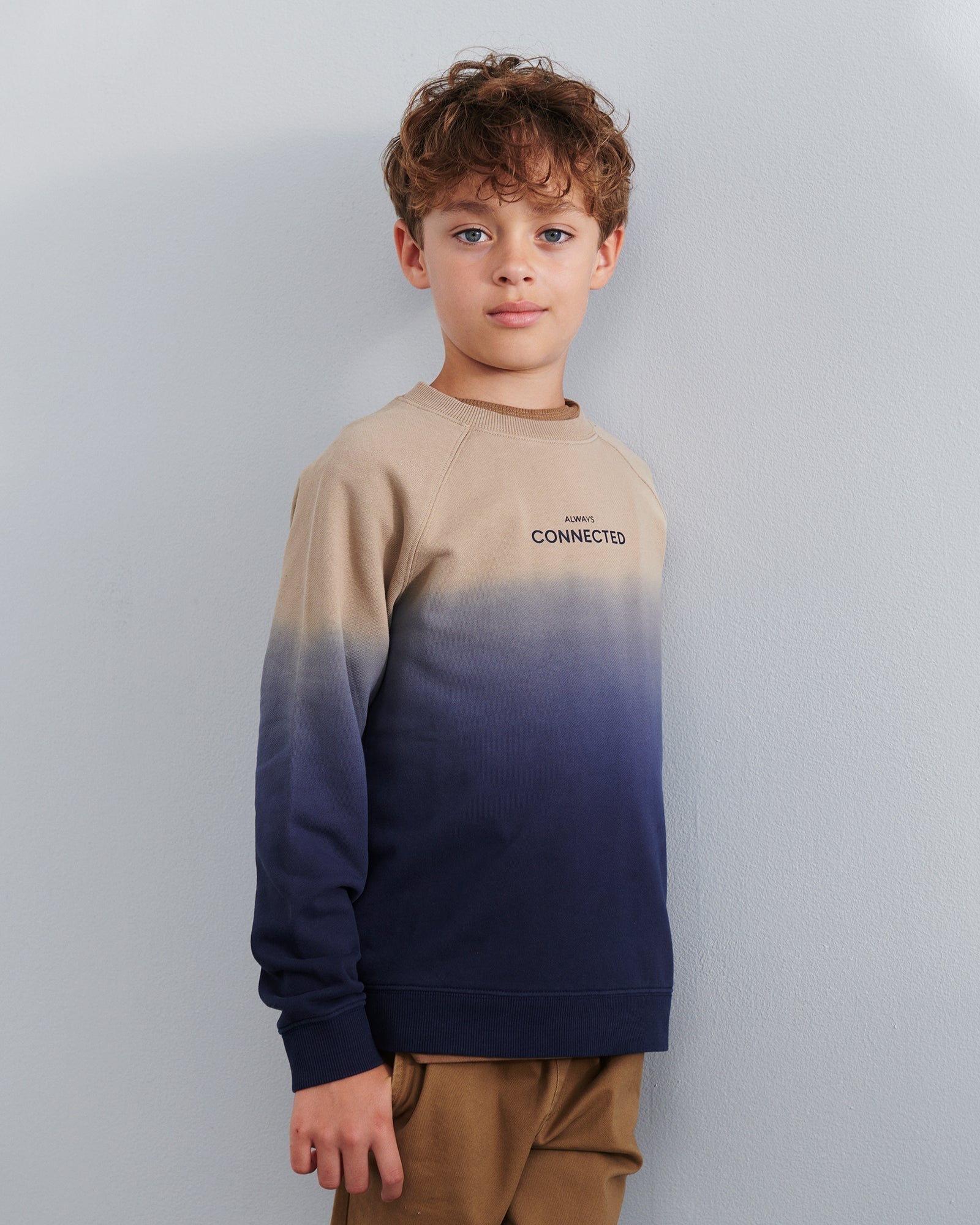 Dip-dye sweatshirt - Tweens - Blue