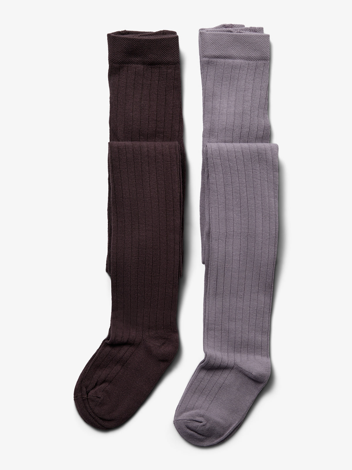 Strømpebukser 2-pak - Tweens - Dusty Purple/Dark Purple