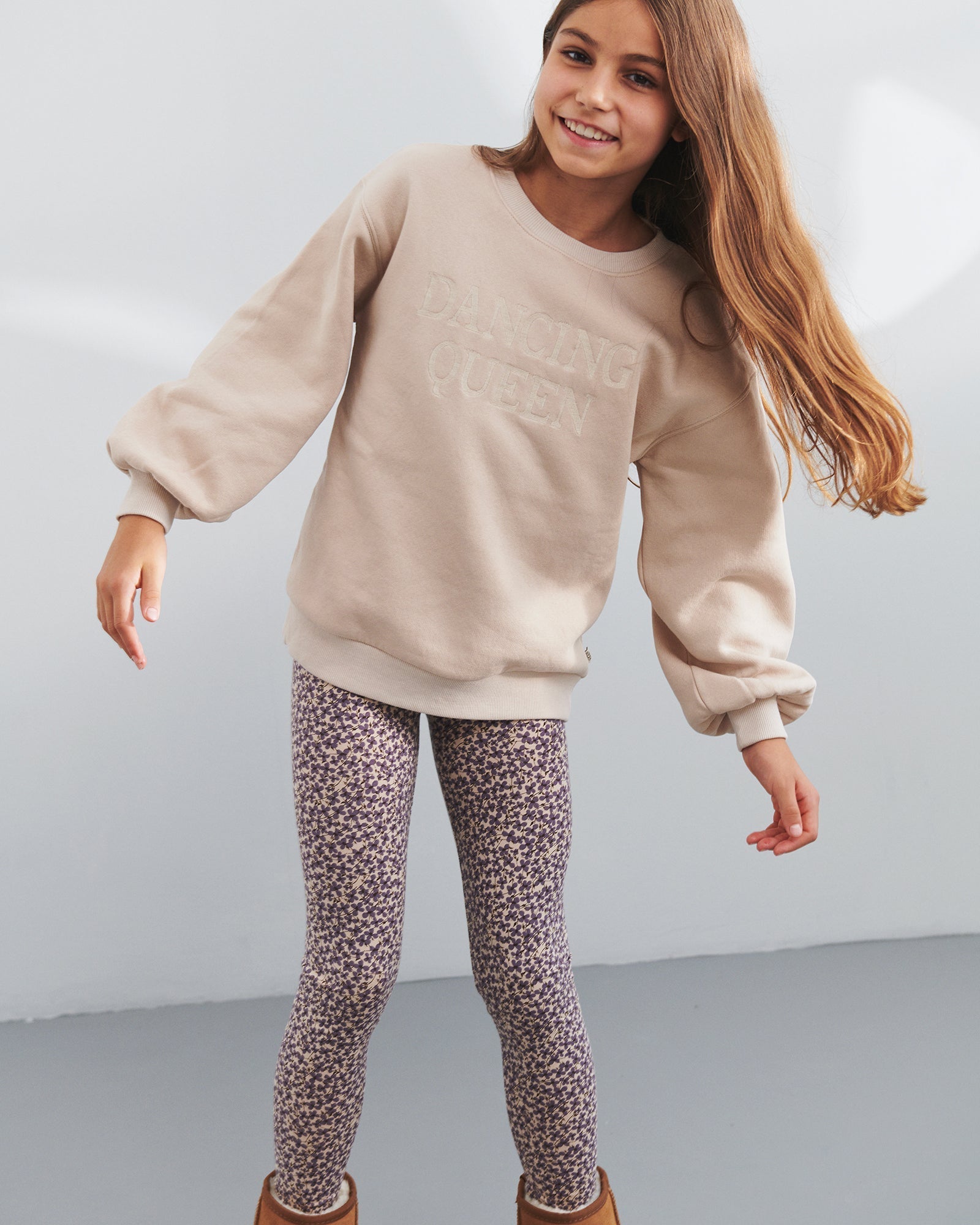 Oversized sweatshirt med broderi - Tweens - Moonlight