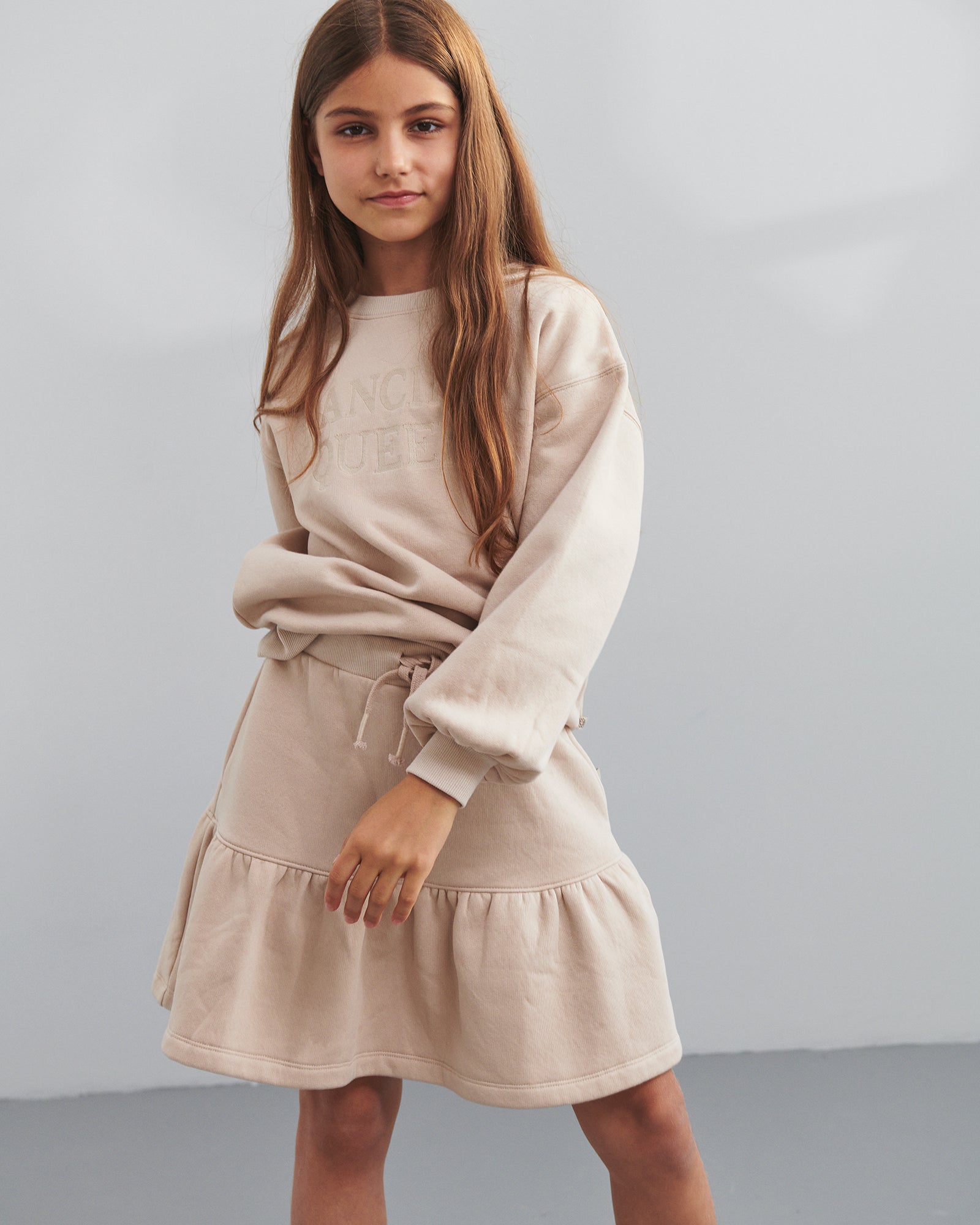 Oversized sweatshirt med broderi - Tweens - Moonlight