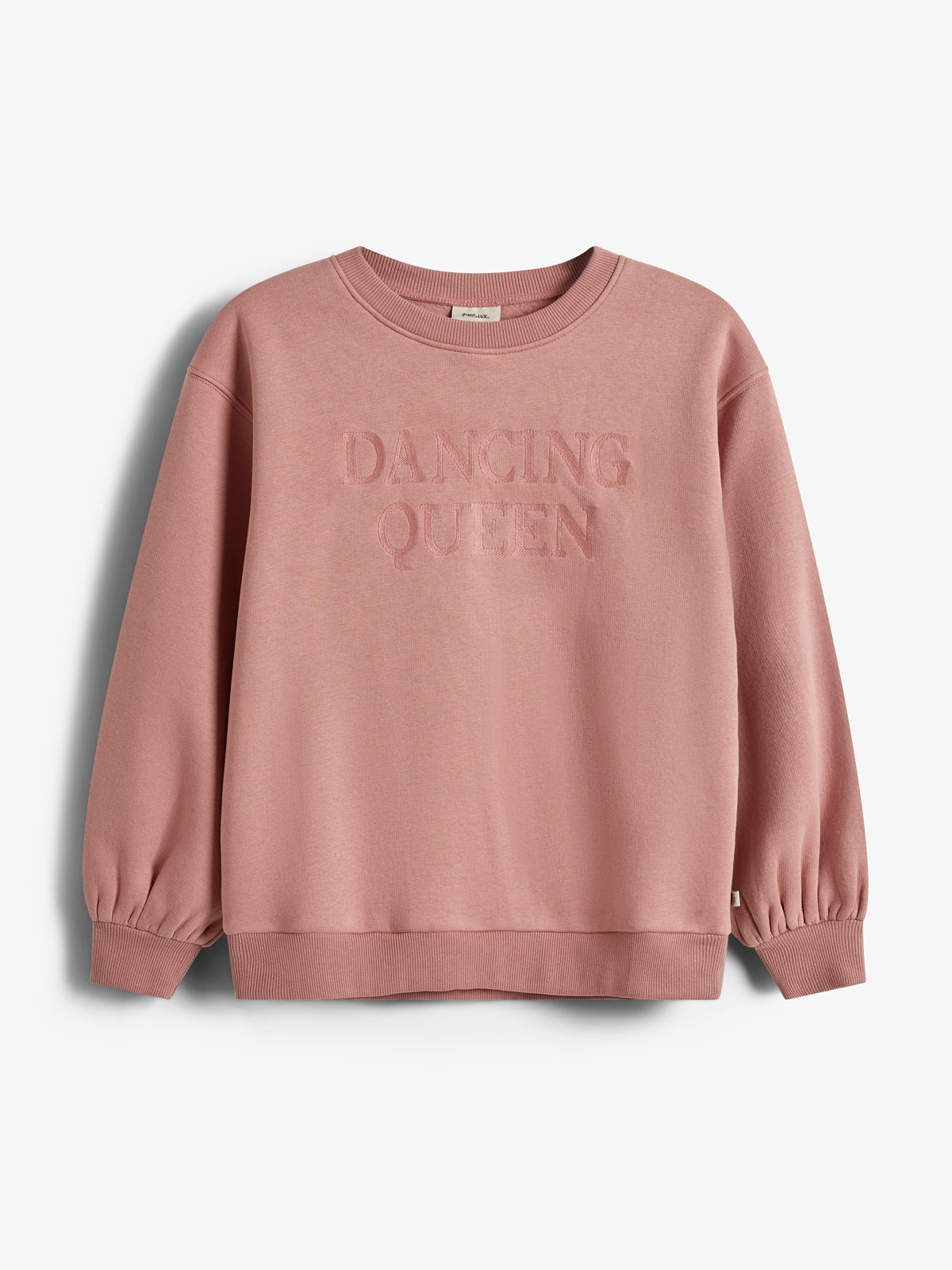 Oversized sweatshirt med broderi - Tweens - Dusty Rose