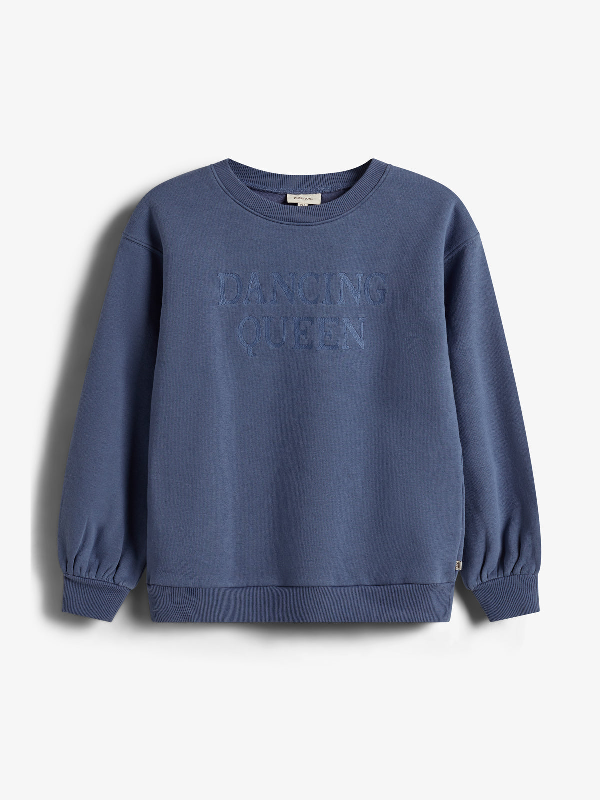 Oversized sweatshirt med broderi - Tweens - Vintage Blue