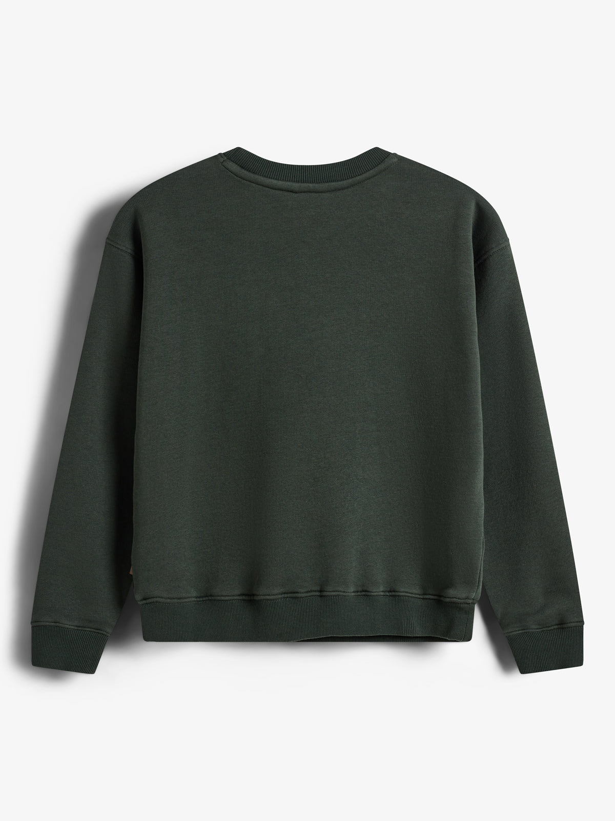 Sweatshirt m. broderi - Tweens - Dark Green