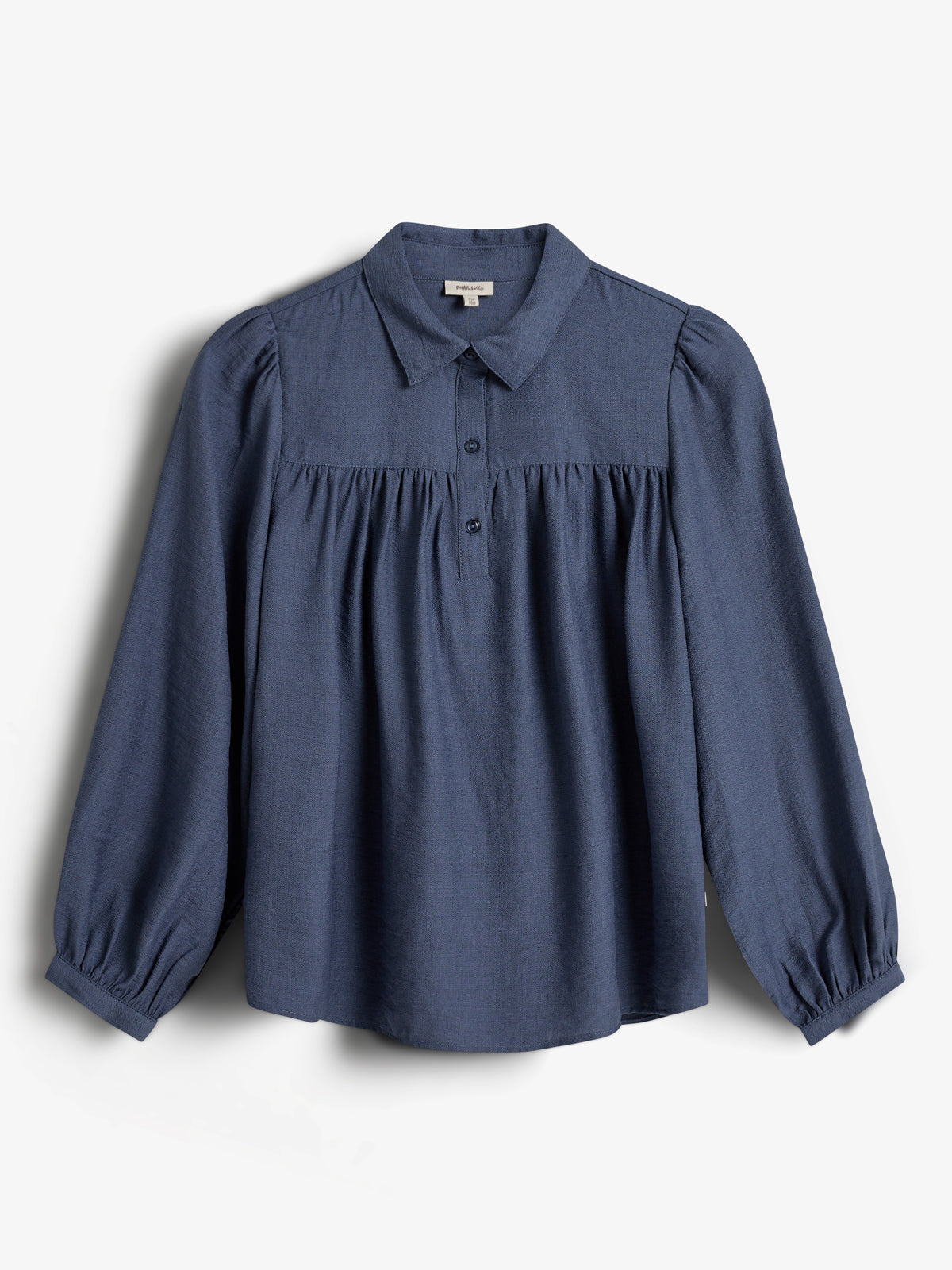 Bluse med skjortekrave - Tweens - Vintage Blue