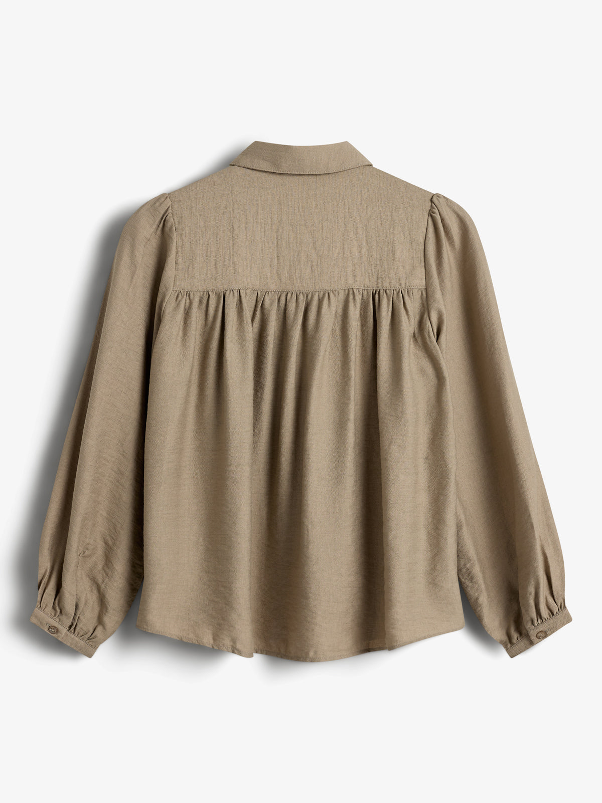 Bluse med skjortekrave - Tweens - Dark Beige