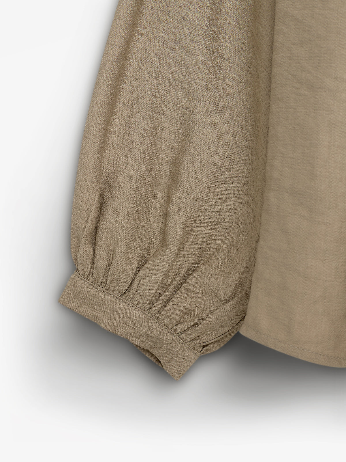 Bluse med skjortekrave - Tweens - Dark Beige