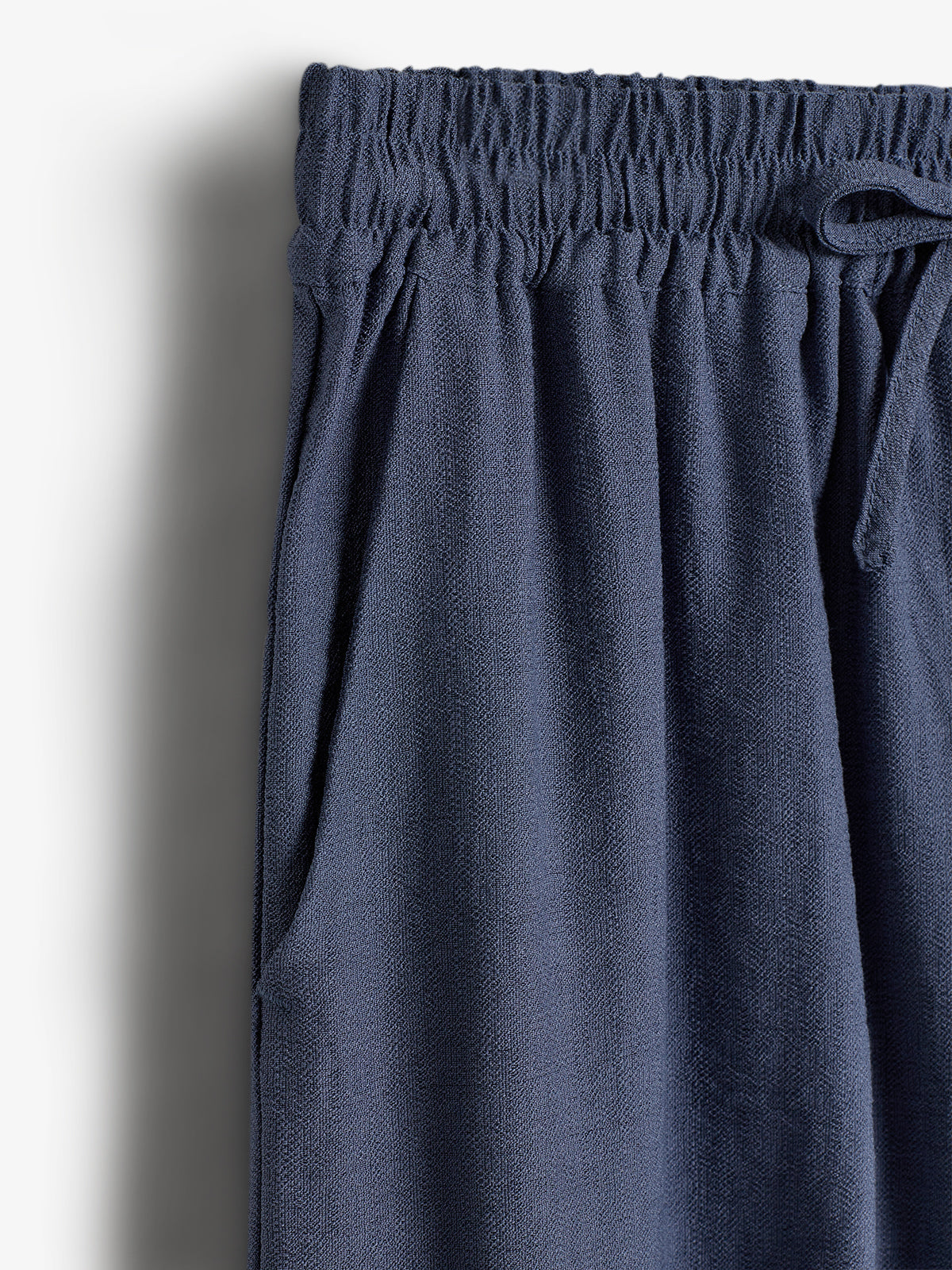 Løstsiddende brede bukser - Tweens - Vintage Blue