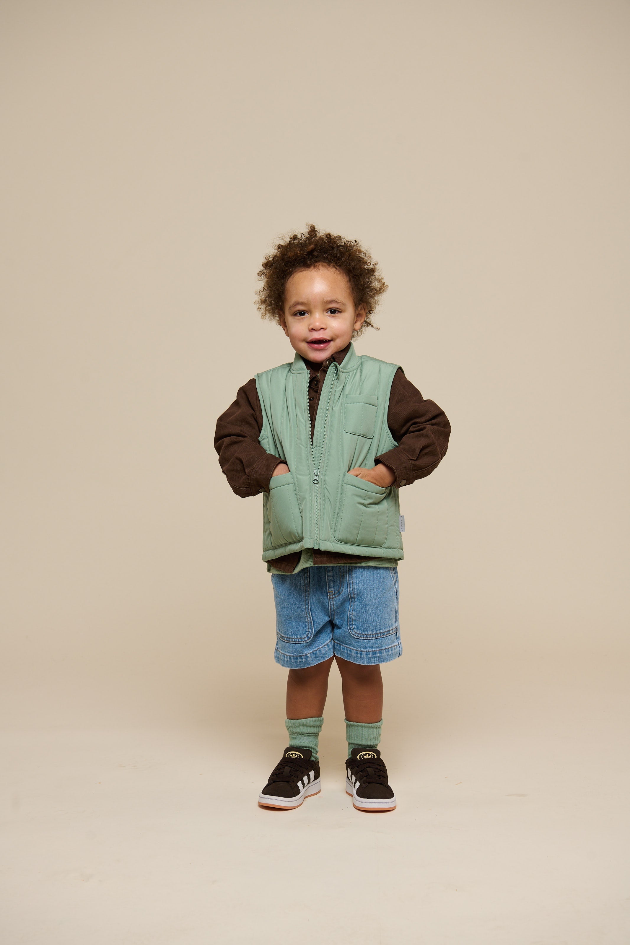 Thermo Tech vest - Kids - Dusty Green | 101116 Athur