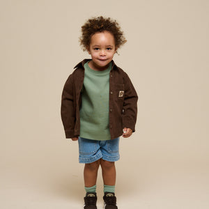 Overshirt i Twill - Kids - Chocolate | 100610 Carter