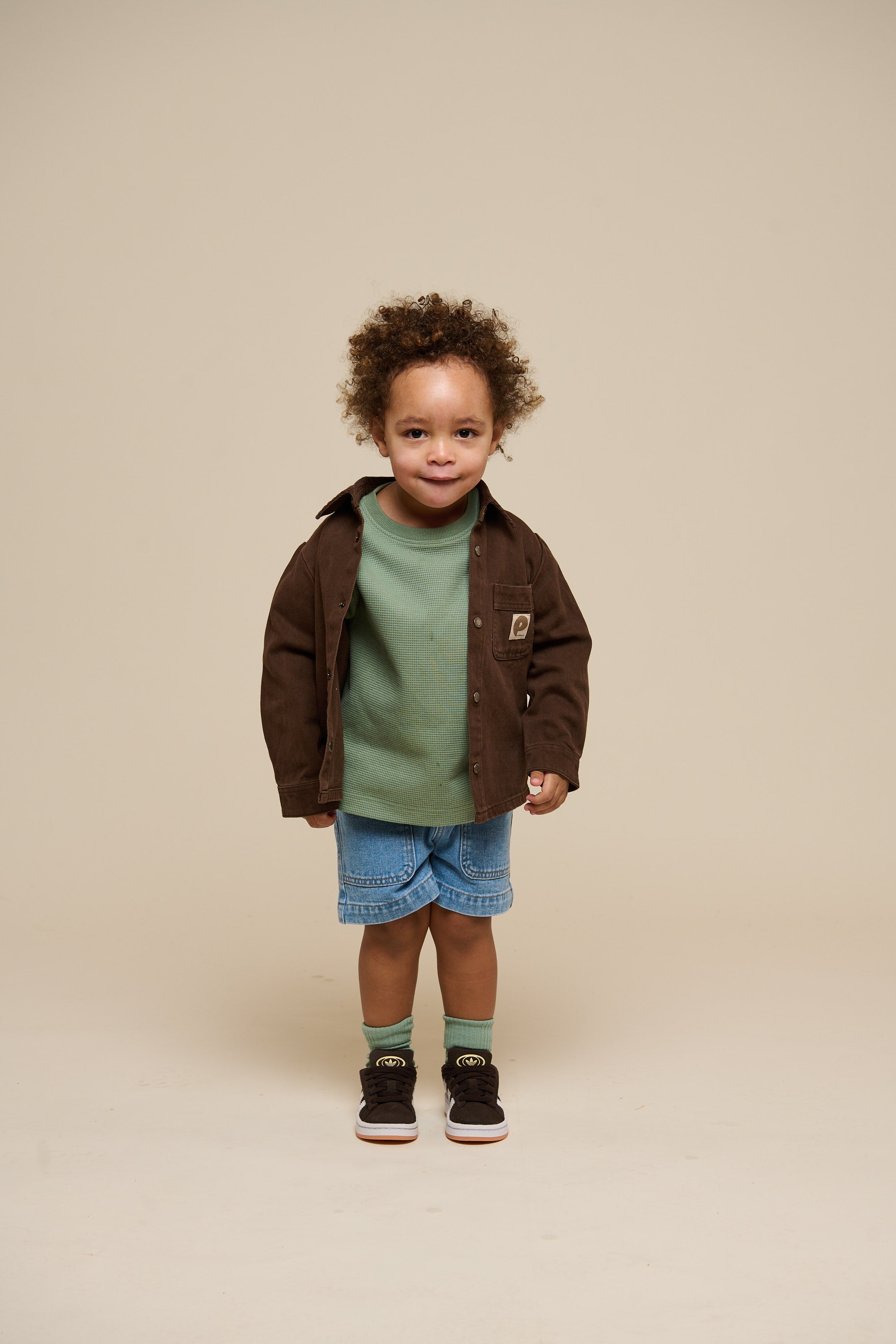 Overshirt i Twill - Kids - Chocolate | 100610 Carter