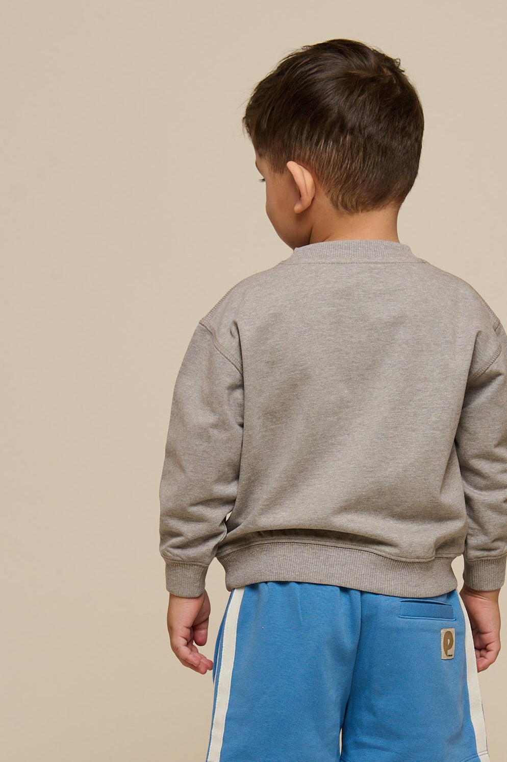 Crewneck sweatshirt - Kids - Grey Melange | 101161 Nathan