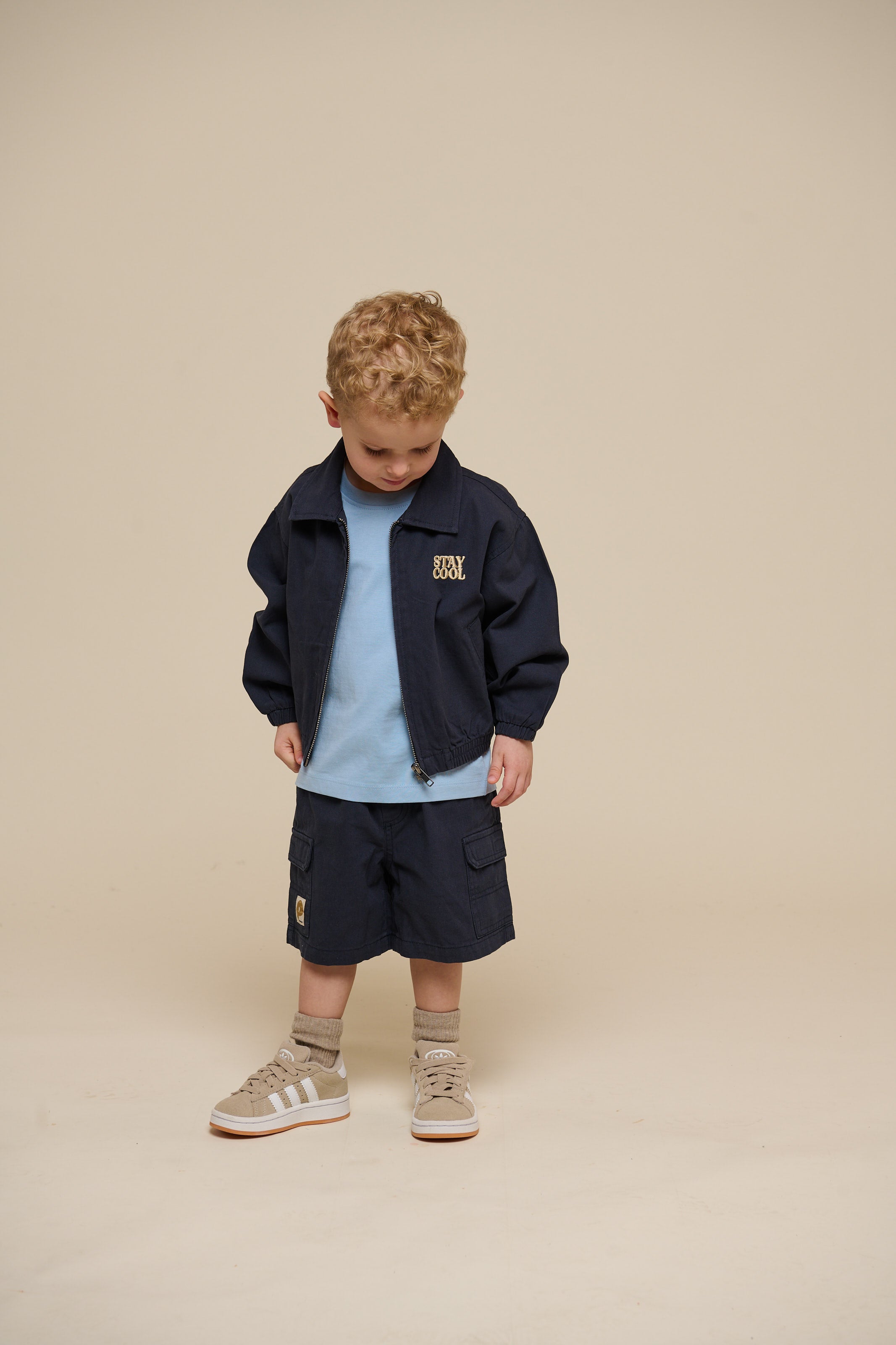 Canvas bomberjakke - Kids - Navy | 101138 Isack