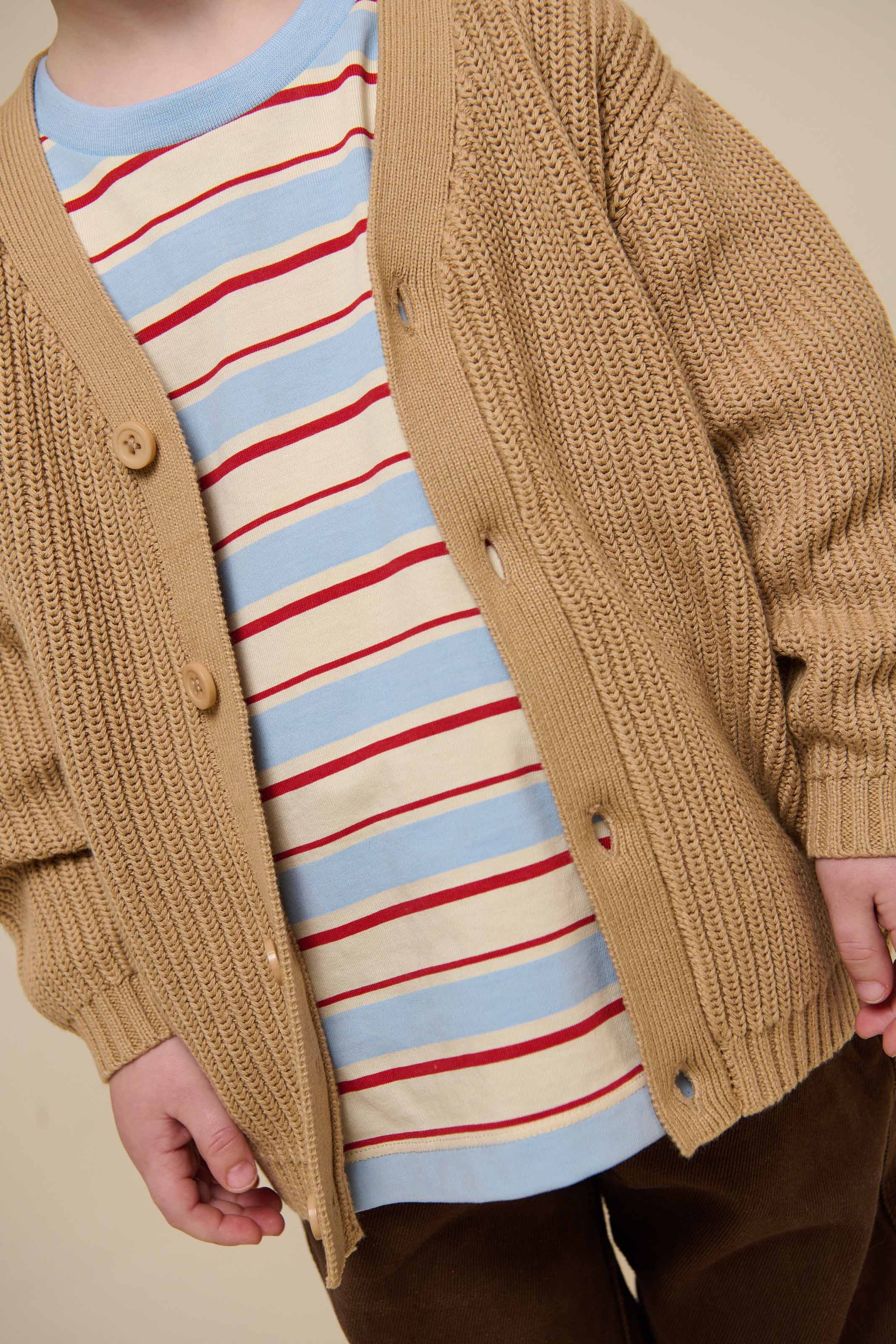 Cardigan i patentstrik - Kids - Beige | 101245 Clark