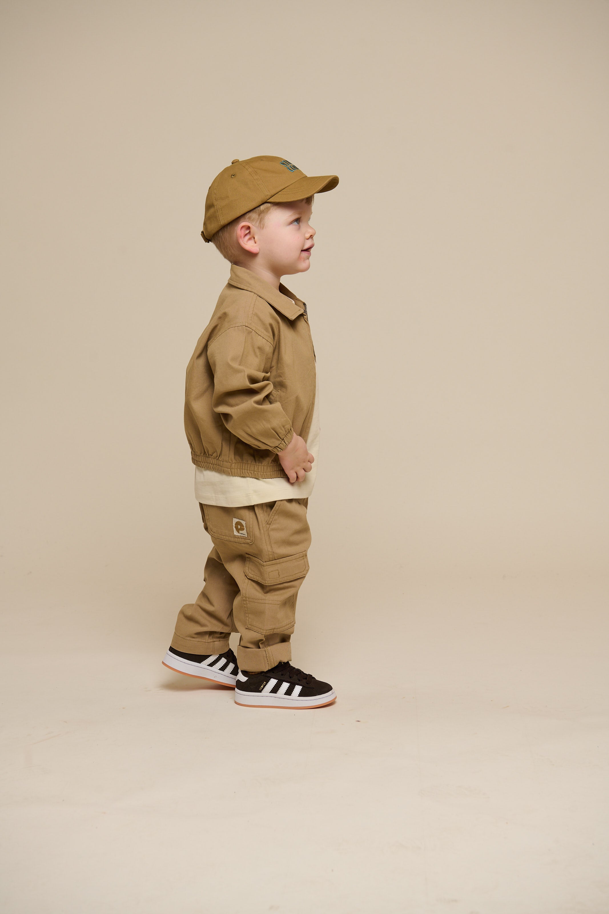 Stay Cool kasket i canvas - Kids - Khaki | 101399 Owen