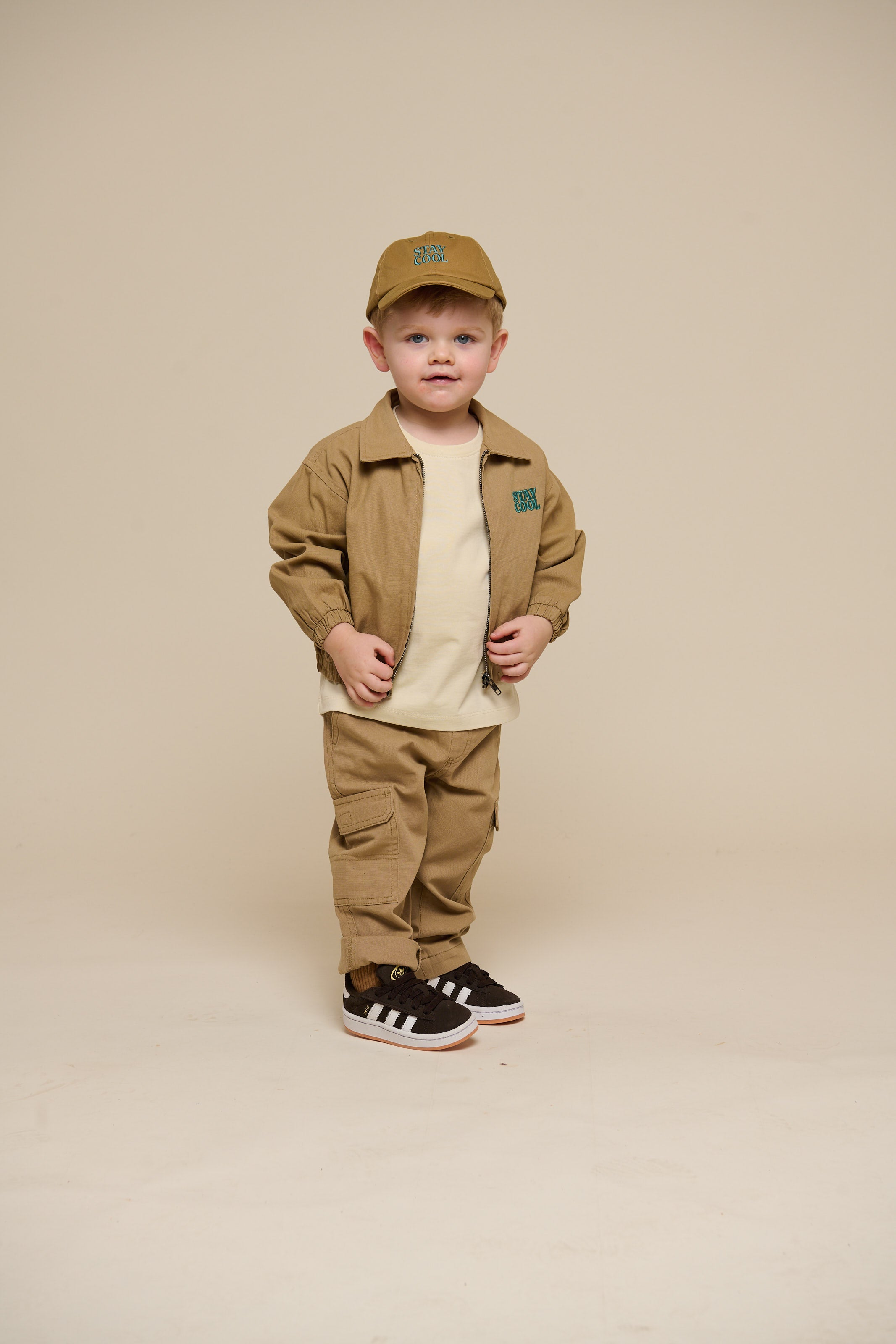 Canvas bomberjakke - Kids - Khaki | 101136 Isack