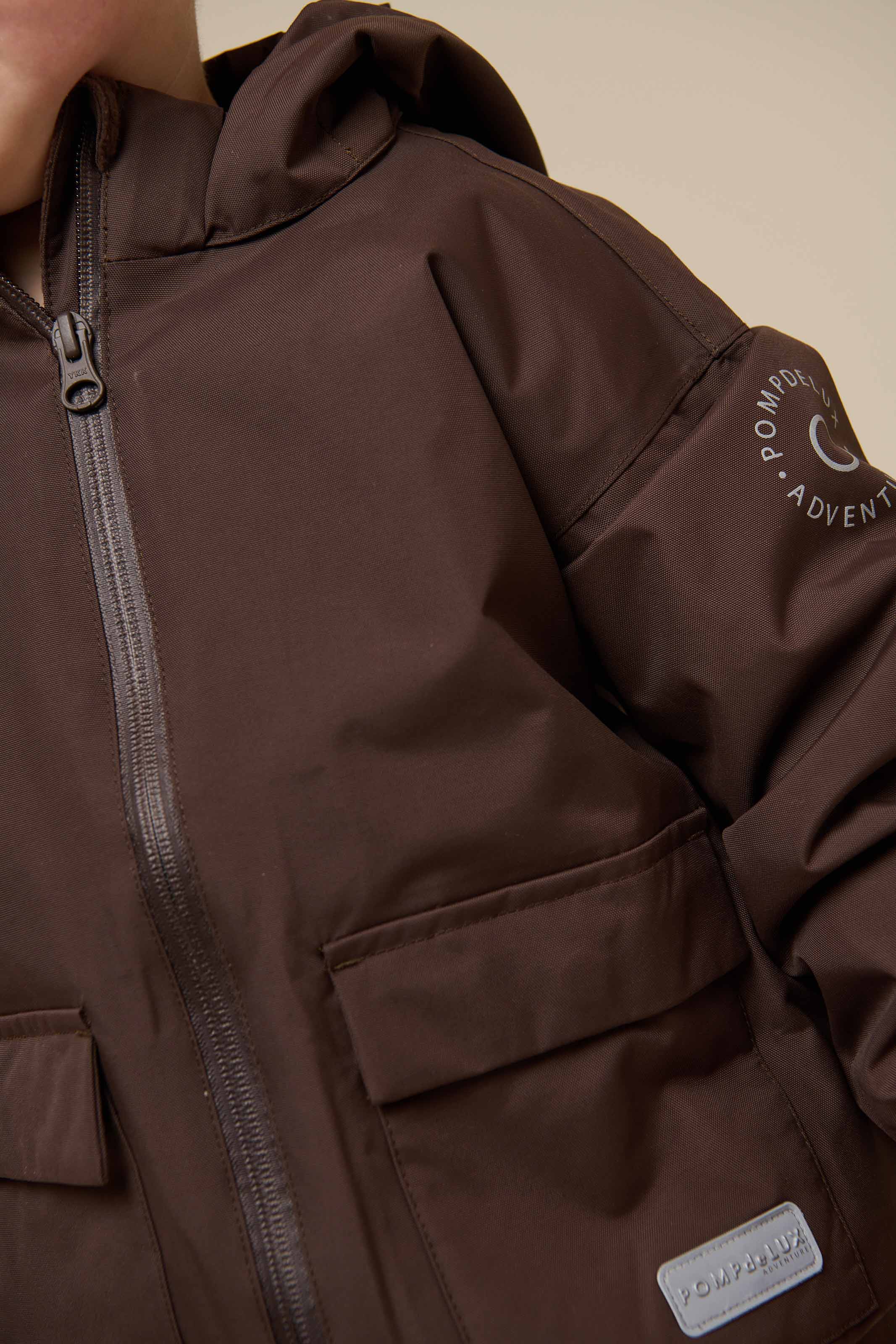 Skaljakke med påsyet lomme - Kids - Chocolate | 100499 Luke