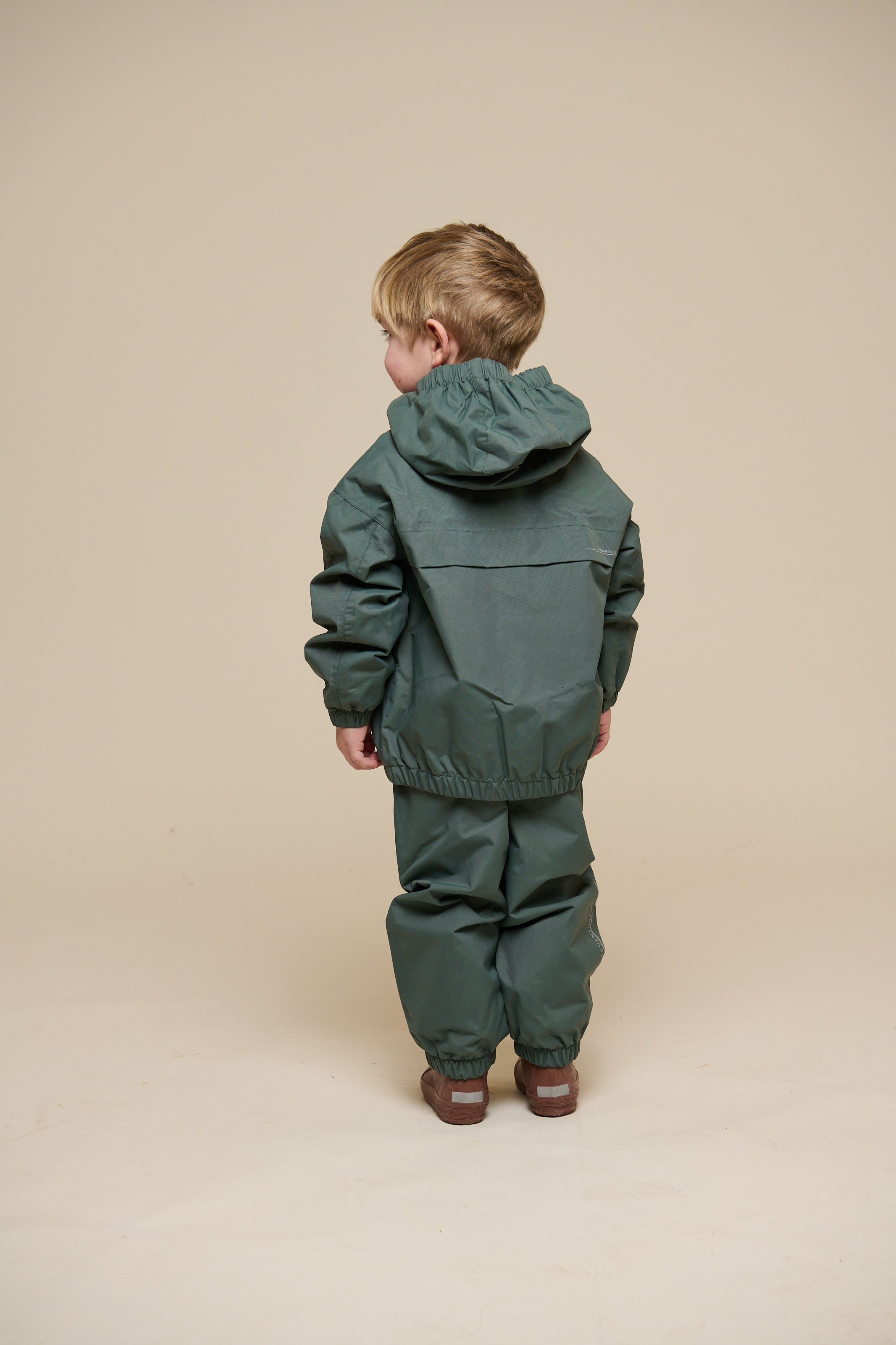 Skaljakke med påsyet lomme - Kids - Dusty Dark Green | 100501 Luke