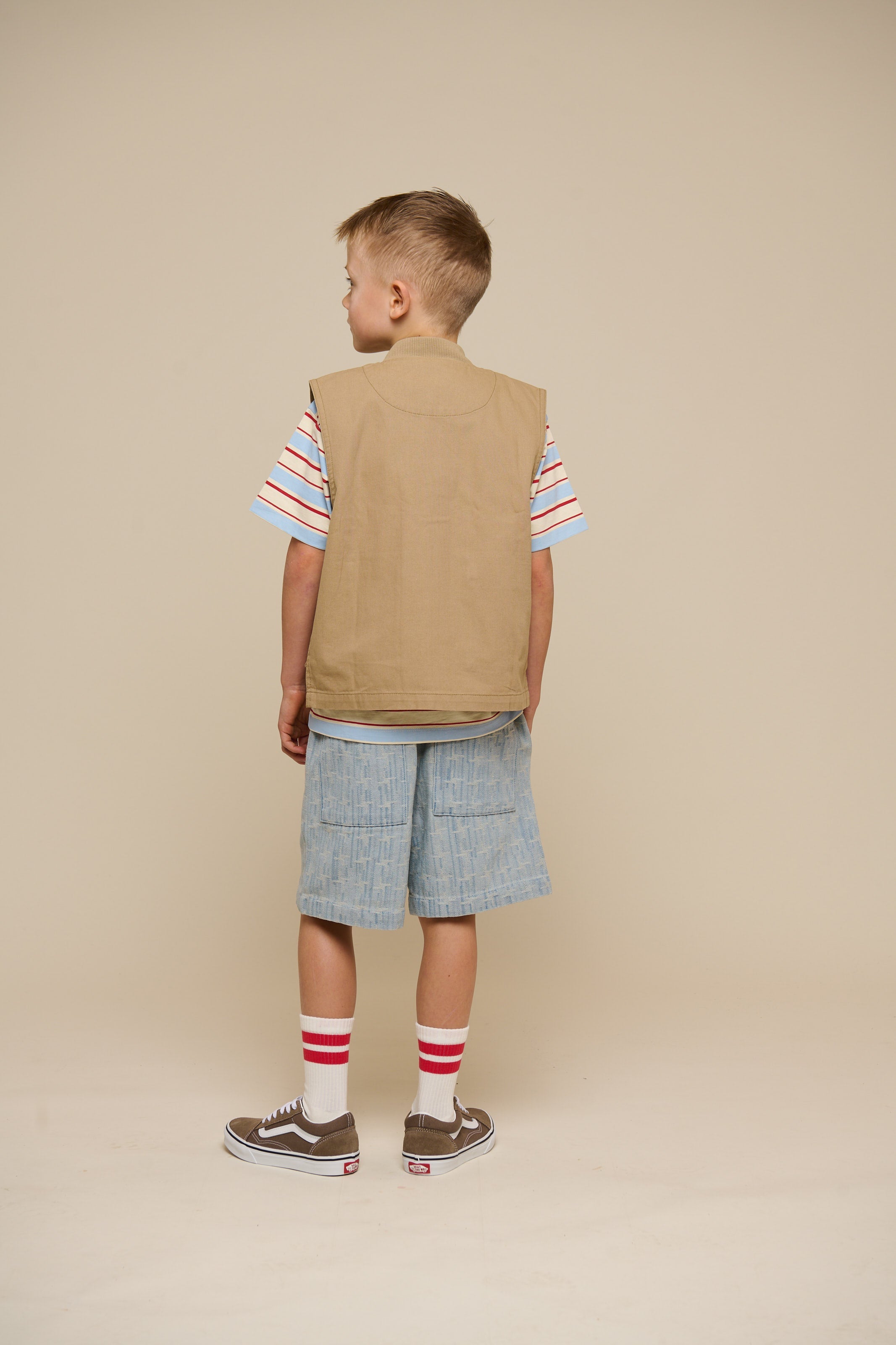 Baggy jacquardvævede denimshorts - Tween - Blue Denim | 101092 Kyle