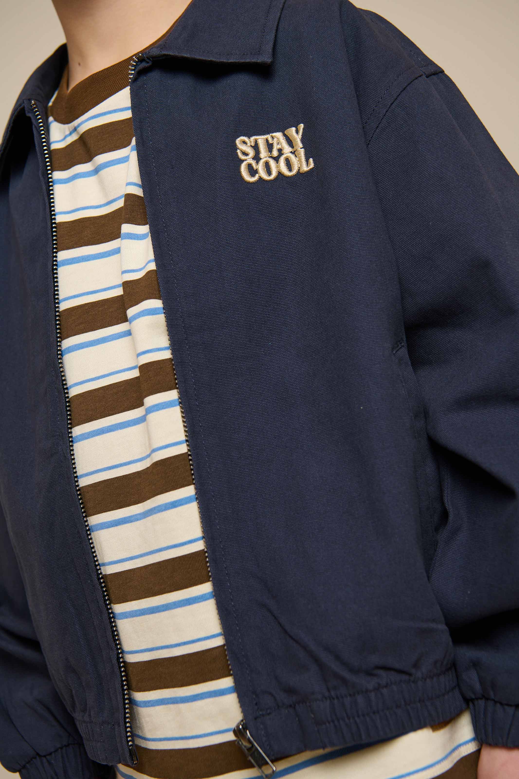 Canvas bomberjakke - Tween - Navy | 101139 Isack