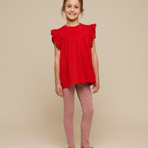 Jersey-leggings - Tween - Cherry Red | 101230 Lea
