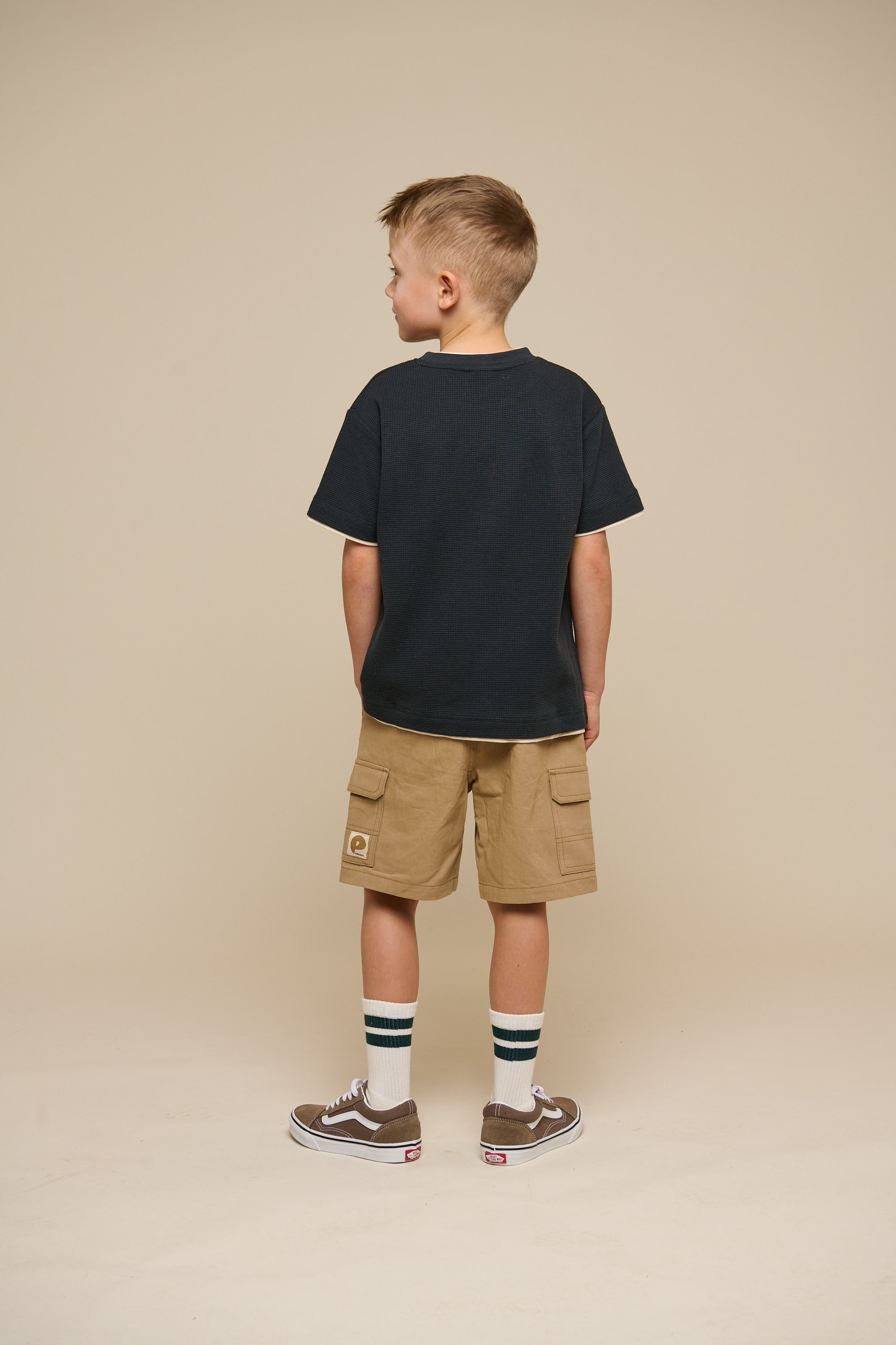 Kortærmet T-shirt med struktur - Tween - Forest Green | 100714 Malthe