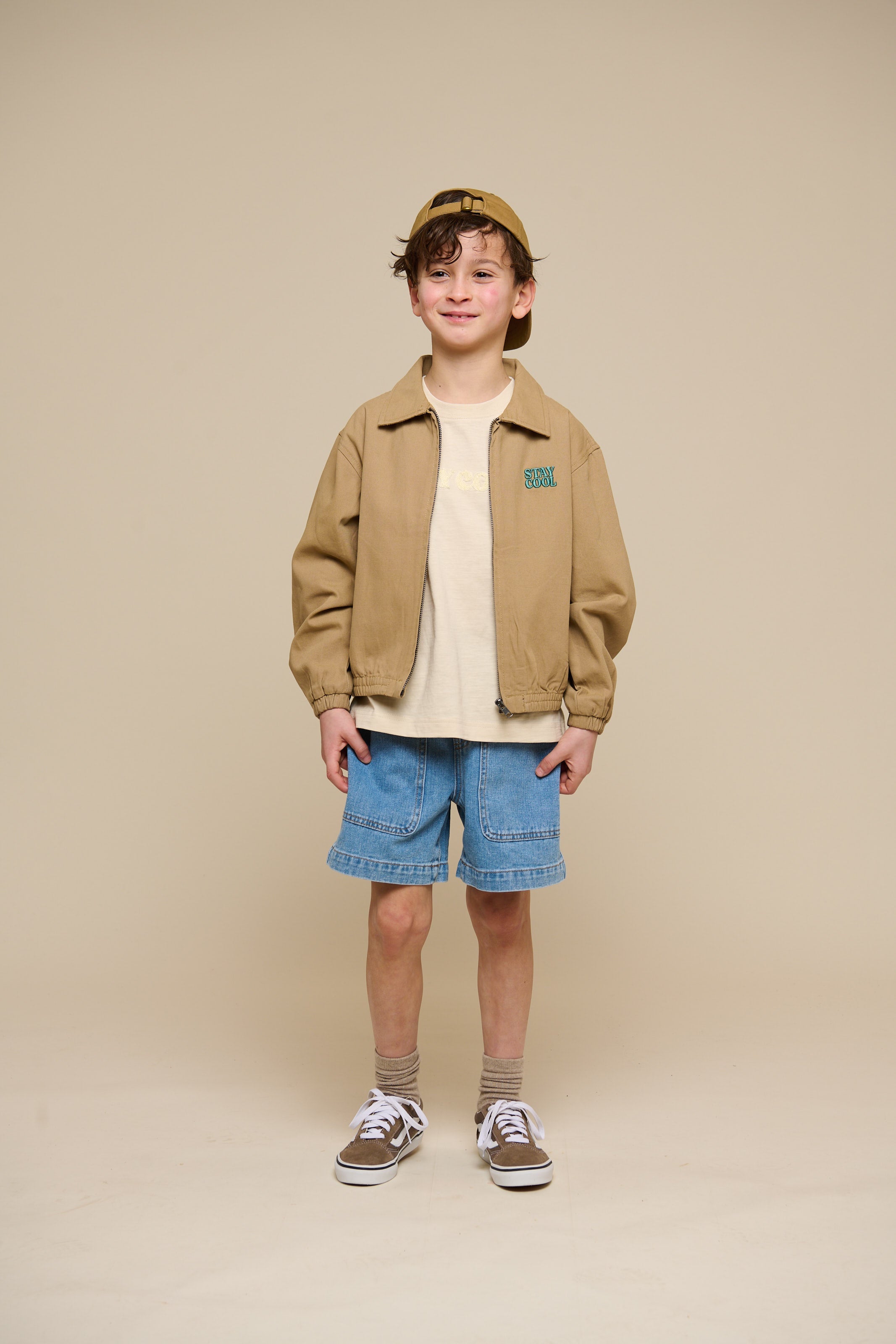 Canvas bomberjakke - Tween - Khaki | 101137 Isack
