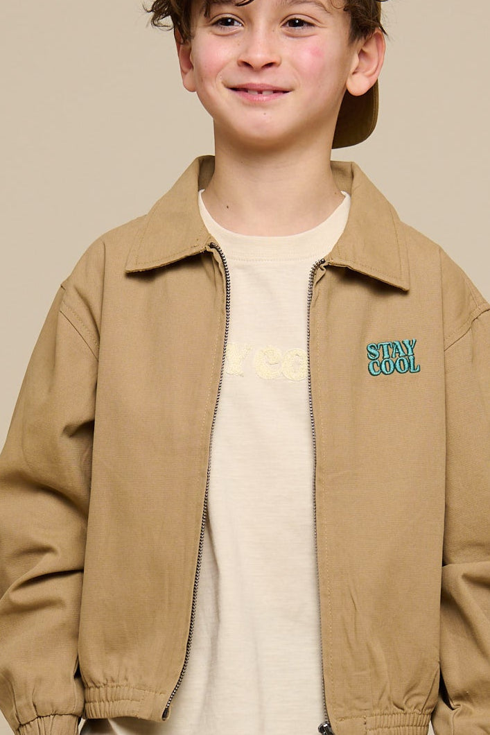 Canvas bomberjakke - Tween - Khaki | 101137 Isack